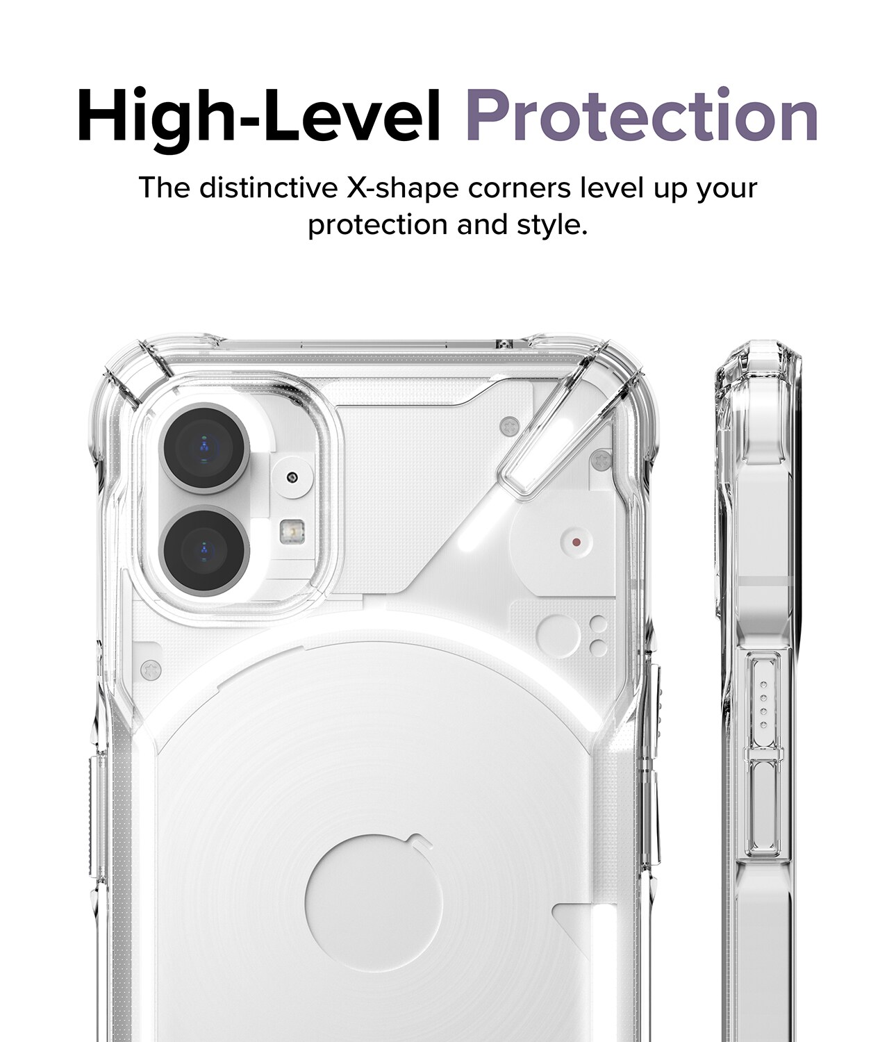 Nothing Phone 1 Fusion X Cover, Gennemsigtig