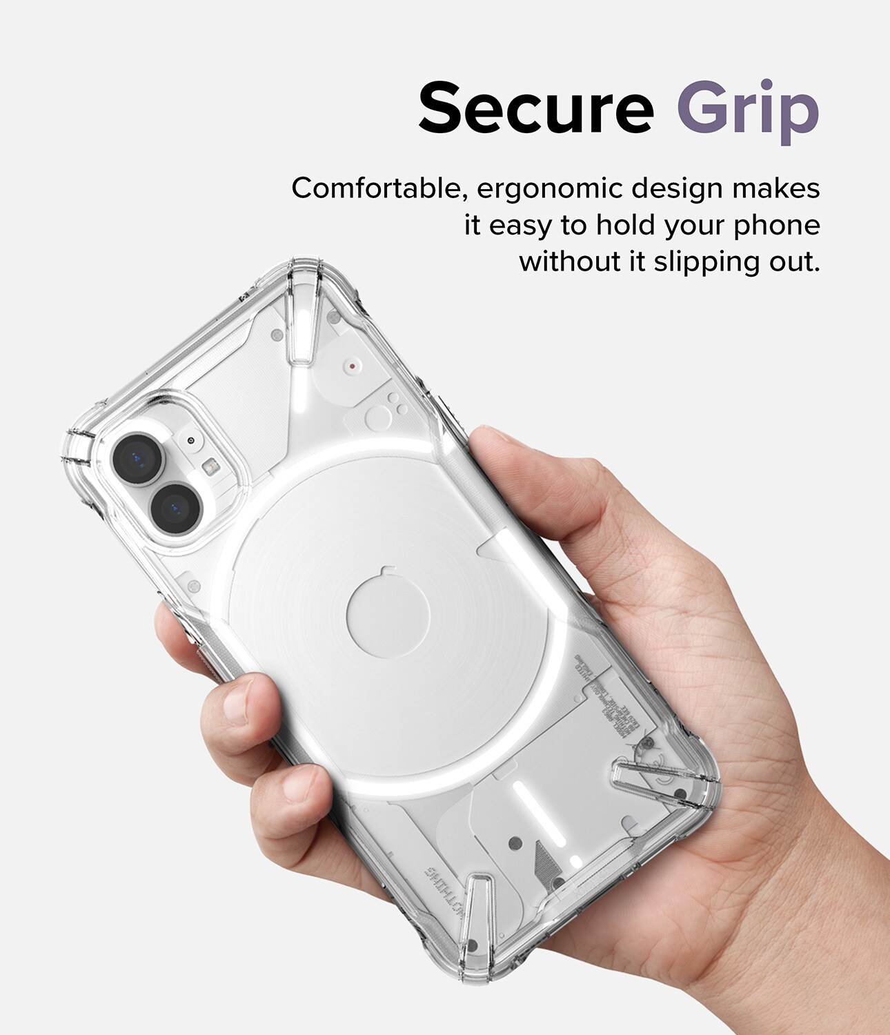 Nothing Phone 1 Fusion X Cover, Gennemsigtig