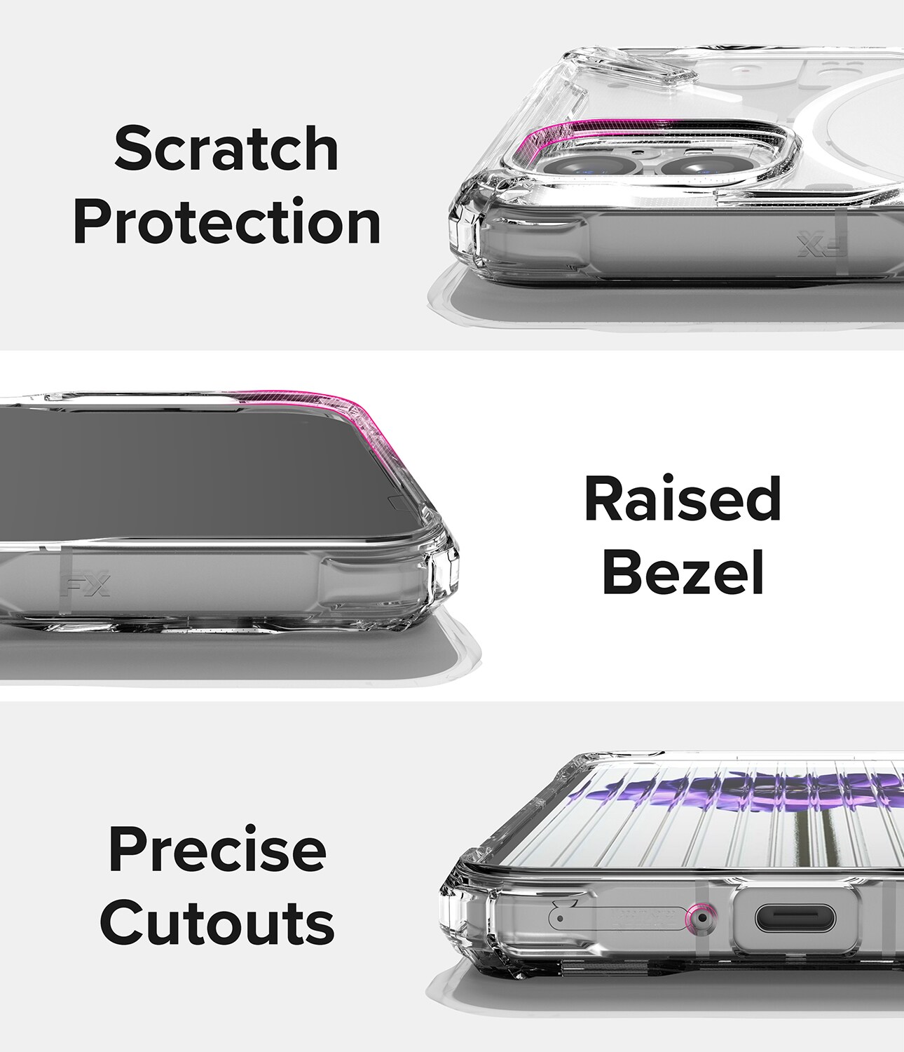 Nothing Phone 1 Fusion X Cover, Gennemsigtig