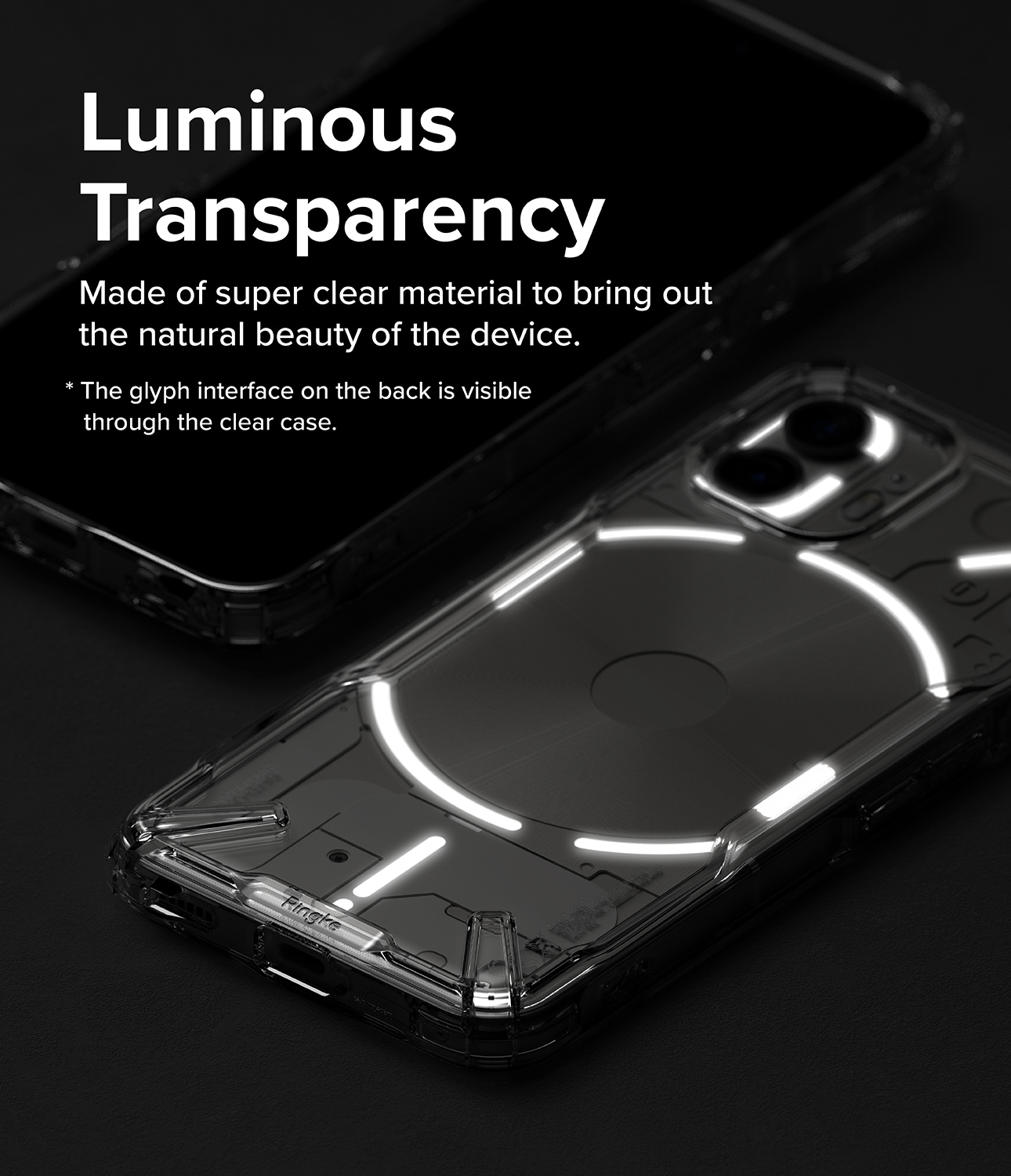 Nothing Phone 2 Fusion X Cover, Gennemsigtig