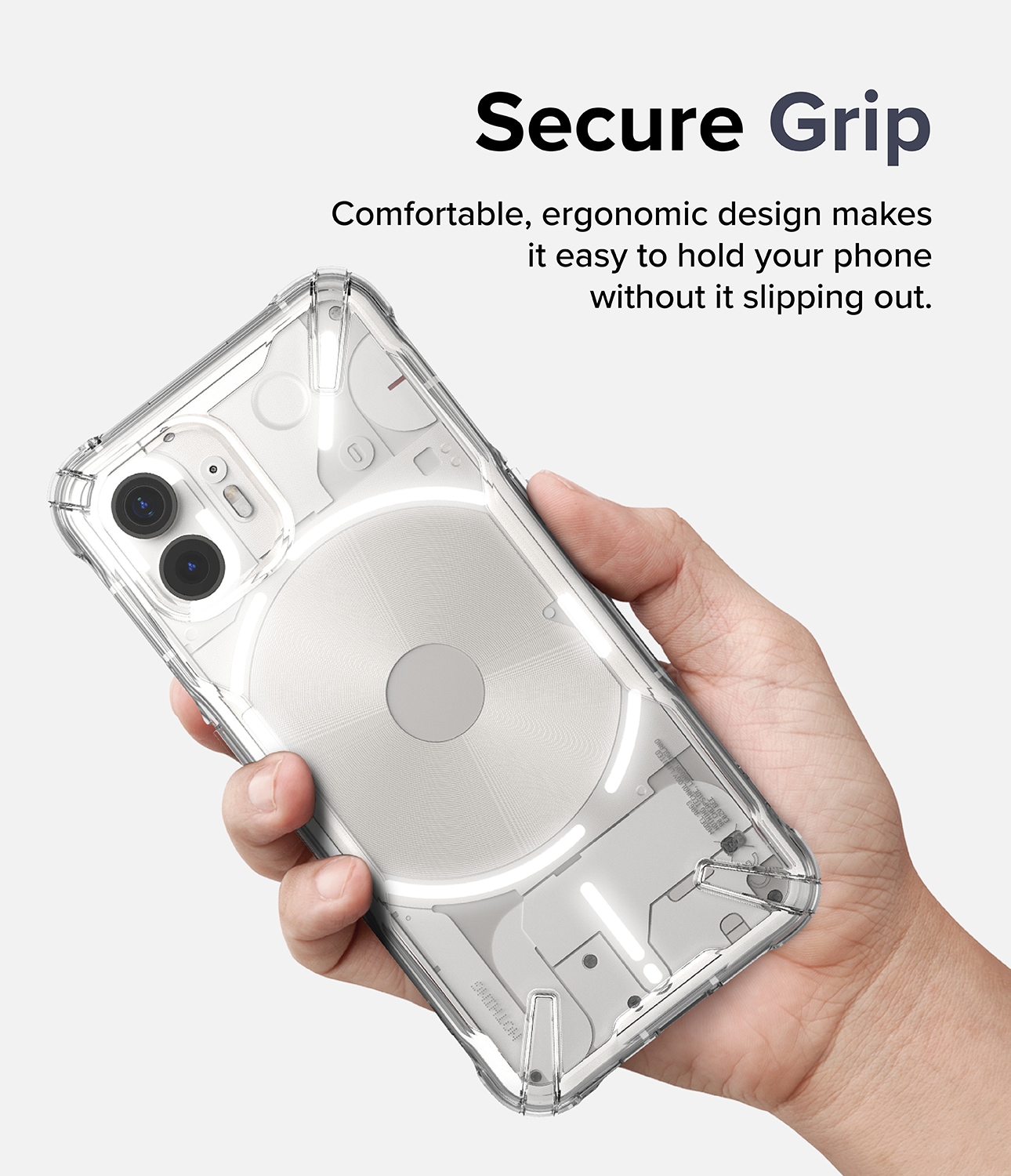 Nothing Phone 2 Fusion X Cover, Gennemsigtig