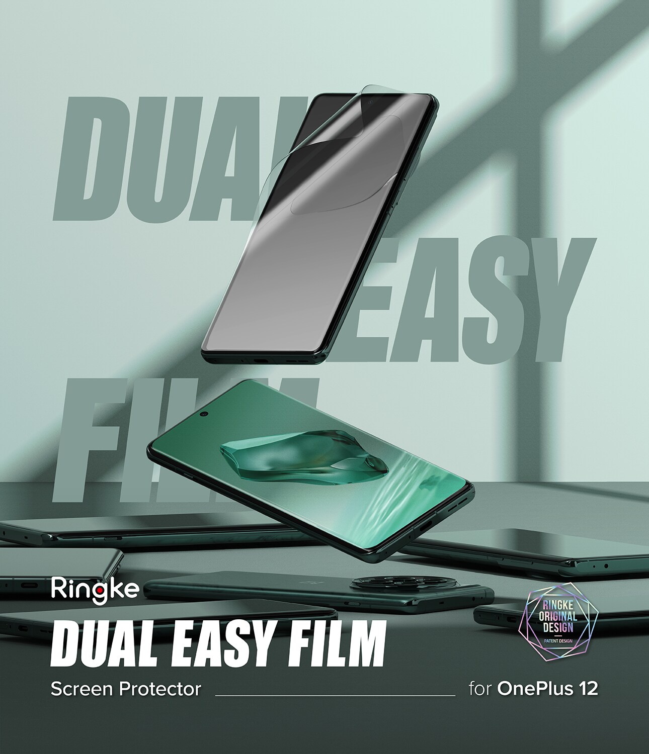  OnePlus 12 Skærmbeskytter beskyttelsesfilm - Dual Easy (2-pak)