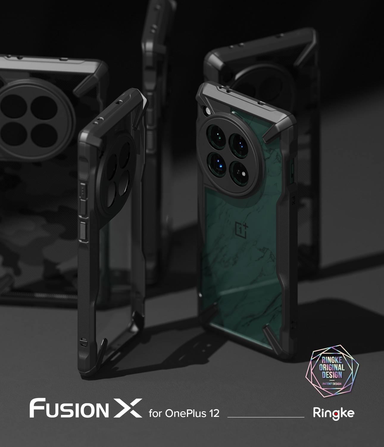  OnePlus 12 Fusion X Cover, Camo Black
