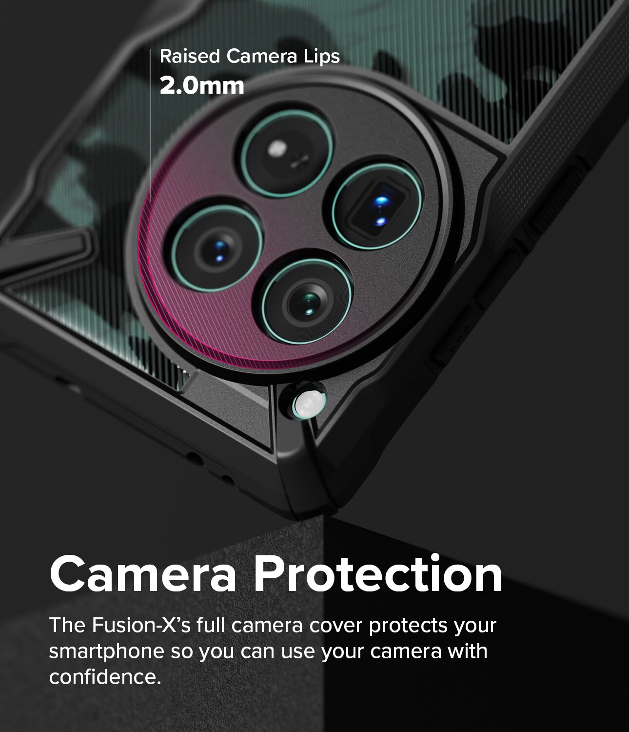  OnePlus 12 Fusion X Cover, Camo Black