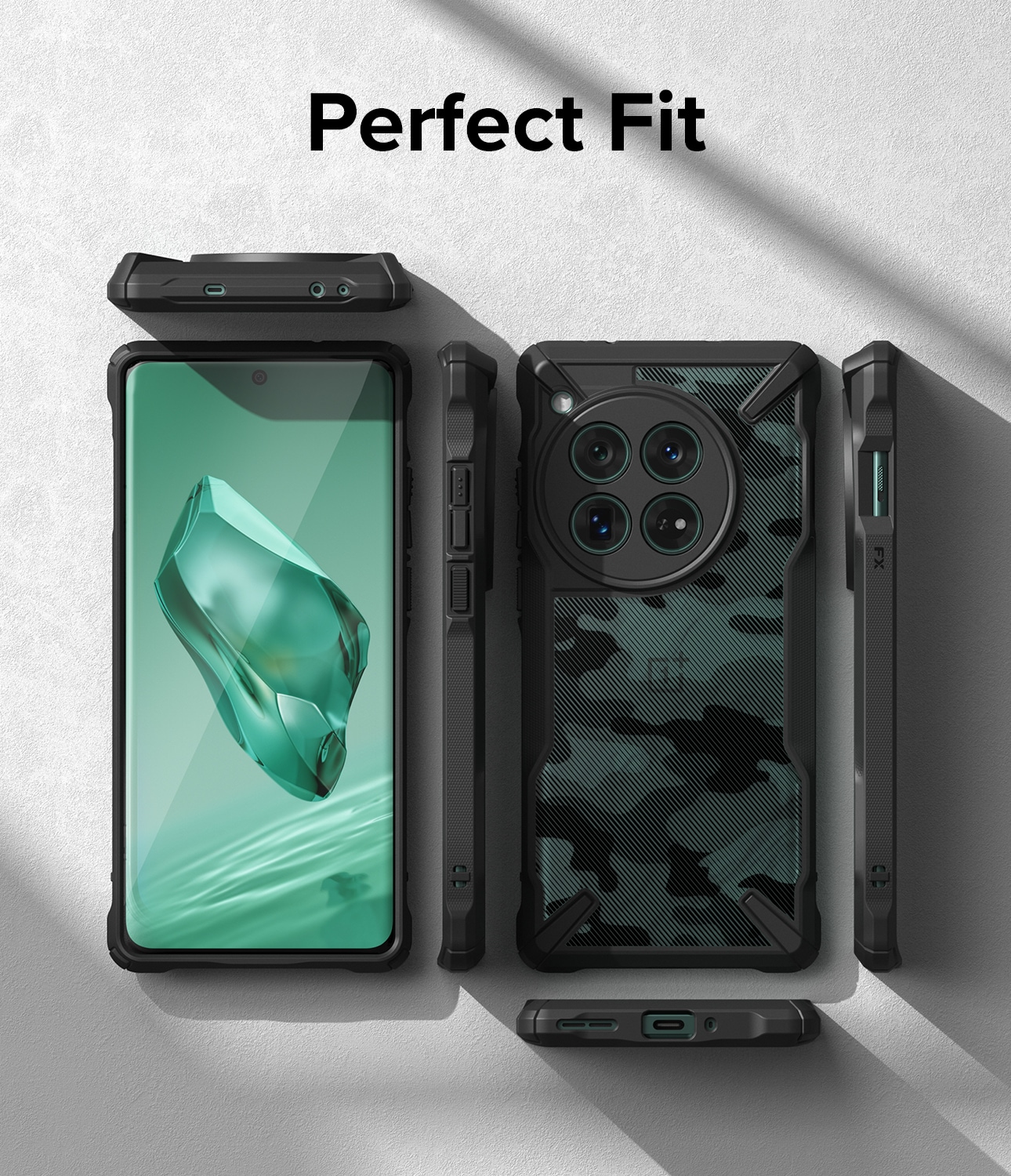  OnePlus 12 Fusion X Cover, Camo Black