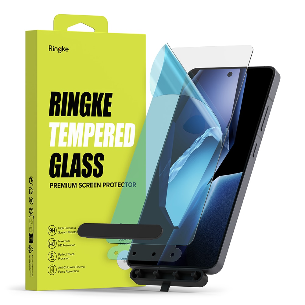  OnePlus 13R Skærmbeskytter i glas med monteringsværktøj (2-pak)