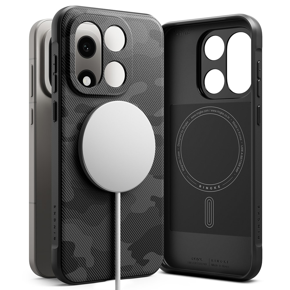  OnePlus 15 Onyx MagSafe cover, Camo Black