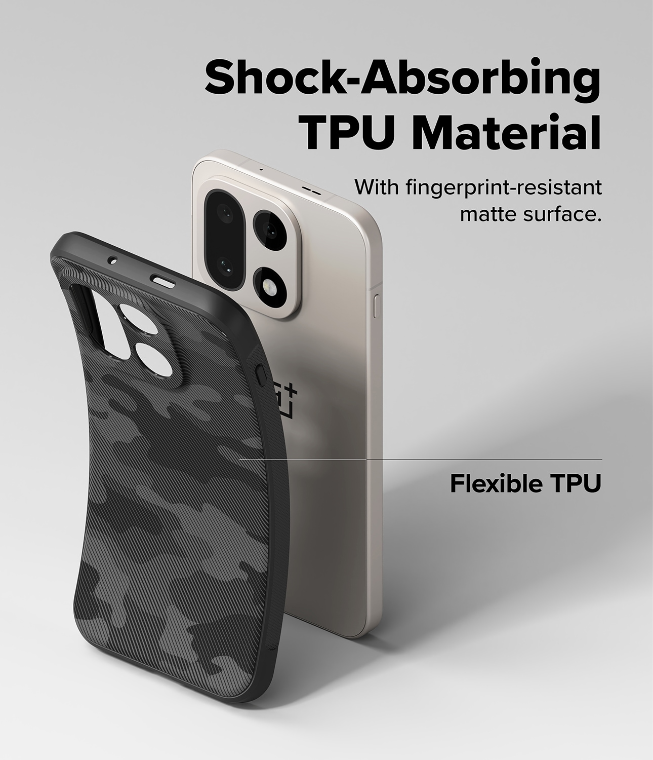  OnePlus 15 Onyx MagSafe cover, Camo Black