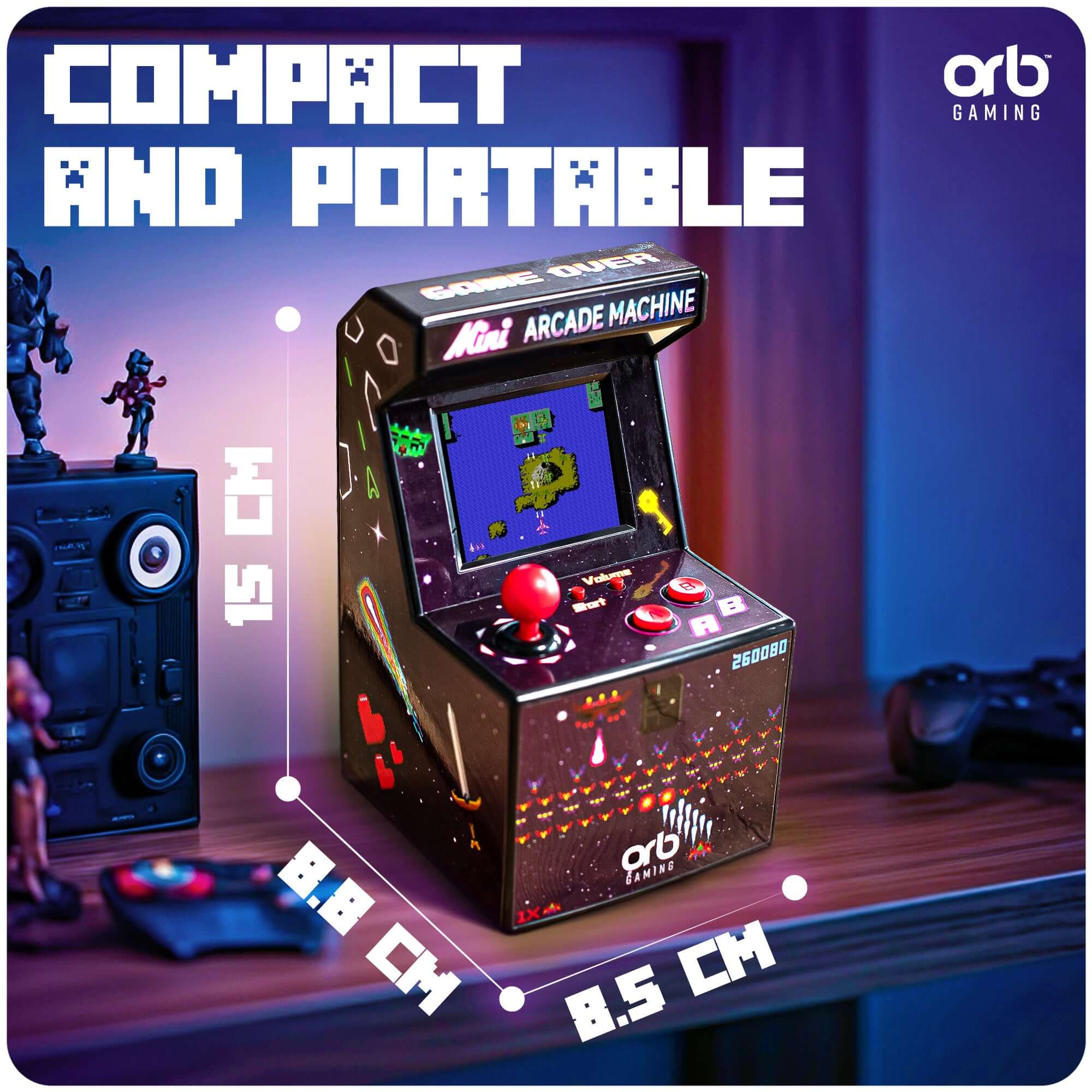 Retro Mini Arcade Machine 240 Spil
