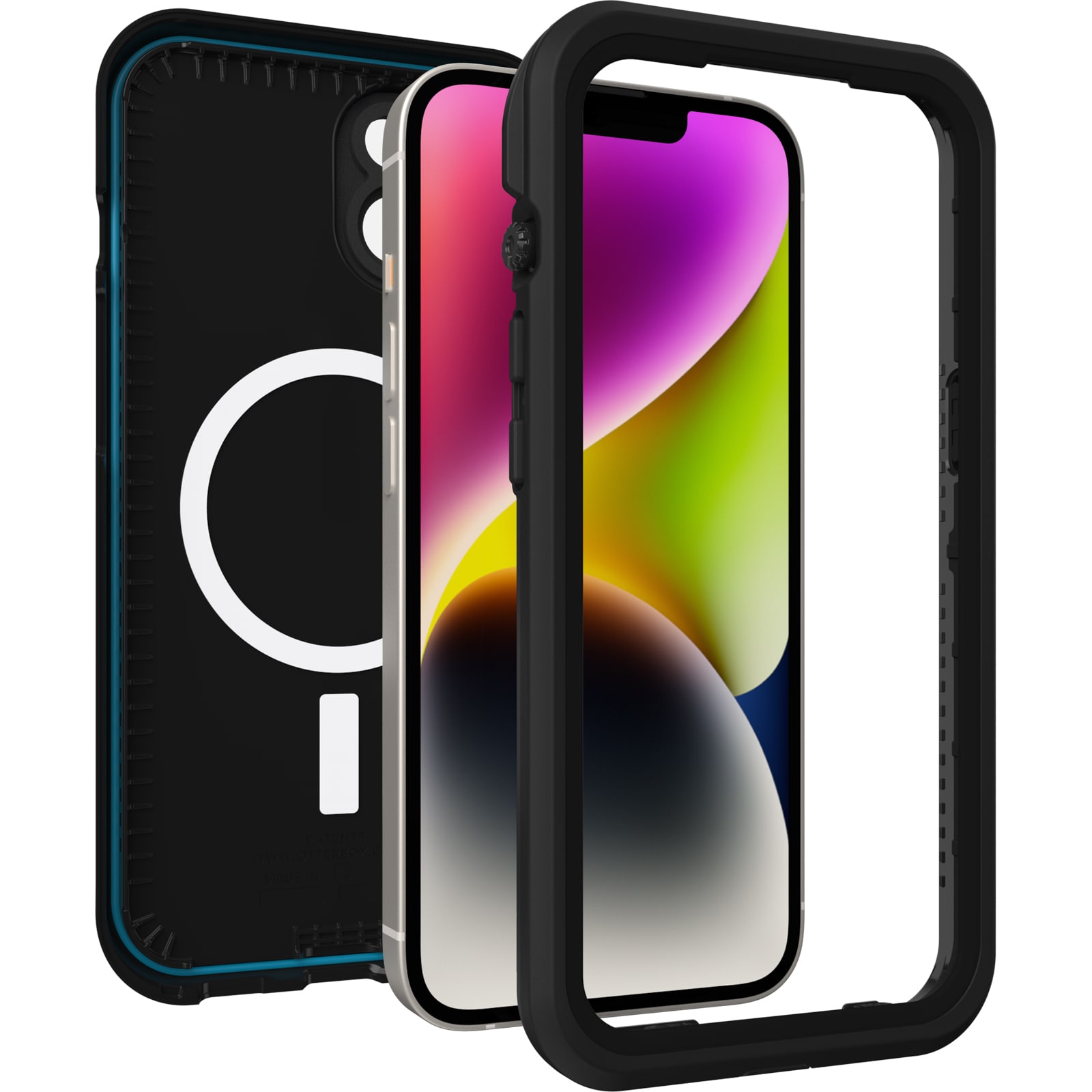 iPhone 14 FRE mobilcover med MagSafe og maksimal beskyttelse, Sort