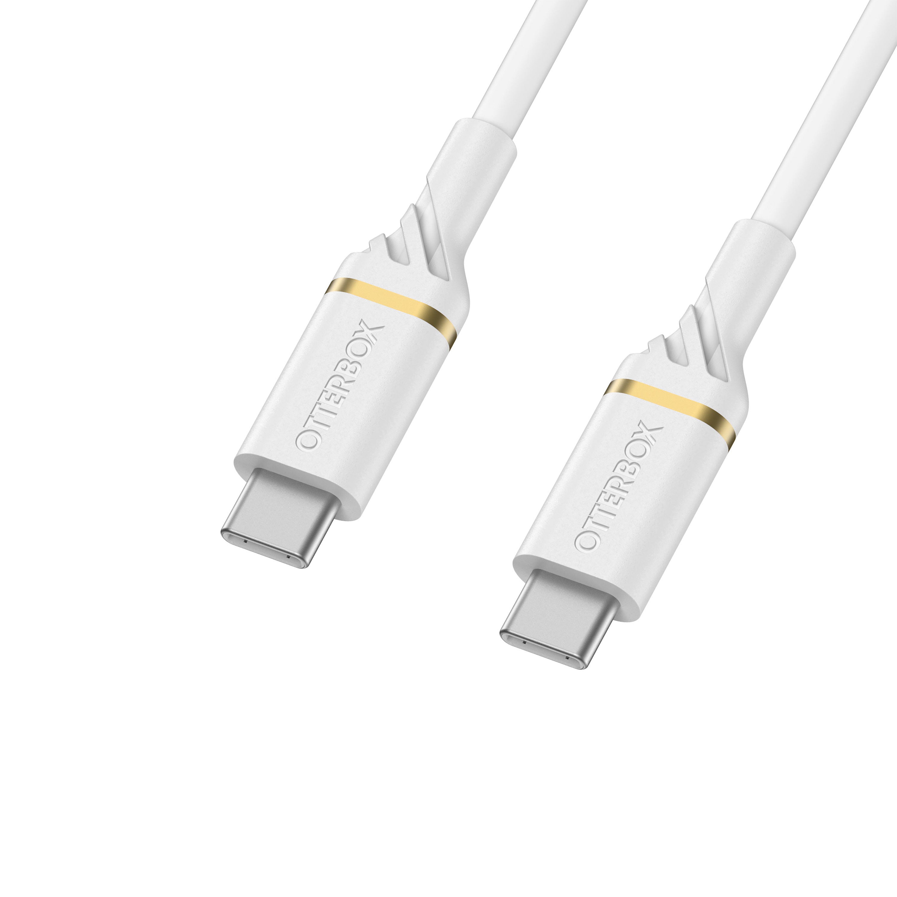 USB-C til USB-C Fast Charge kabel 1m, Hvid