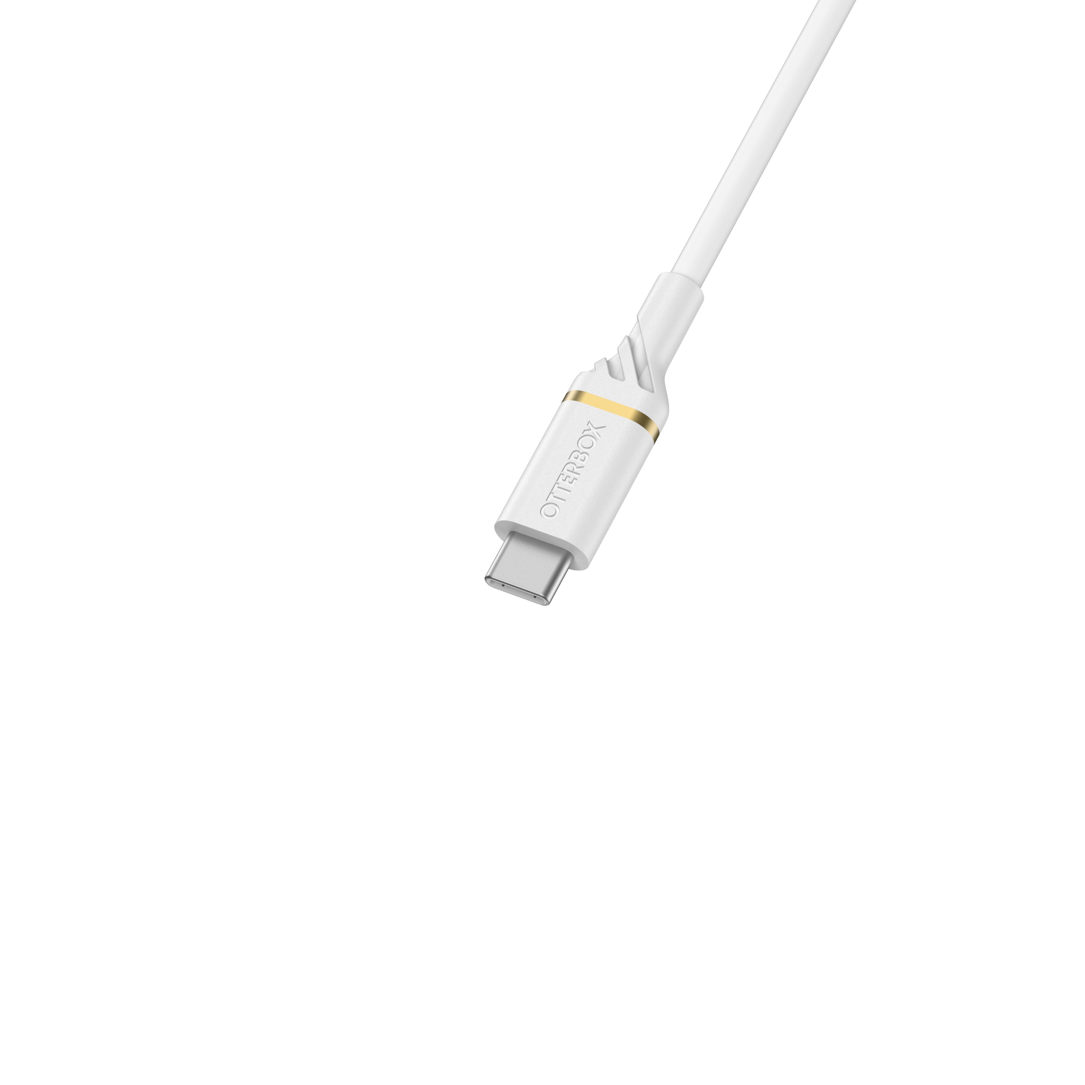 USB-C til USB-C Fast Charge kabel 1m, Hvid