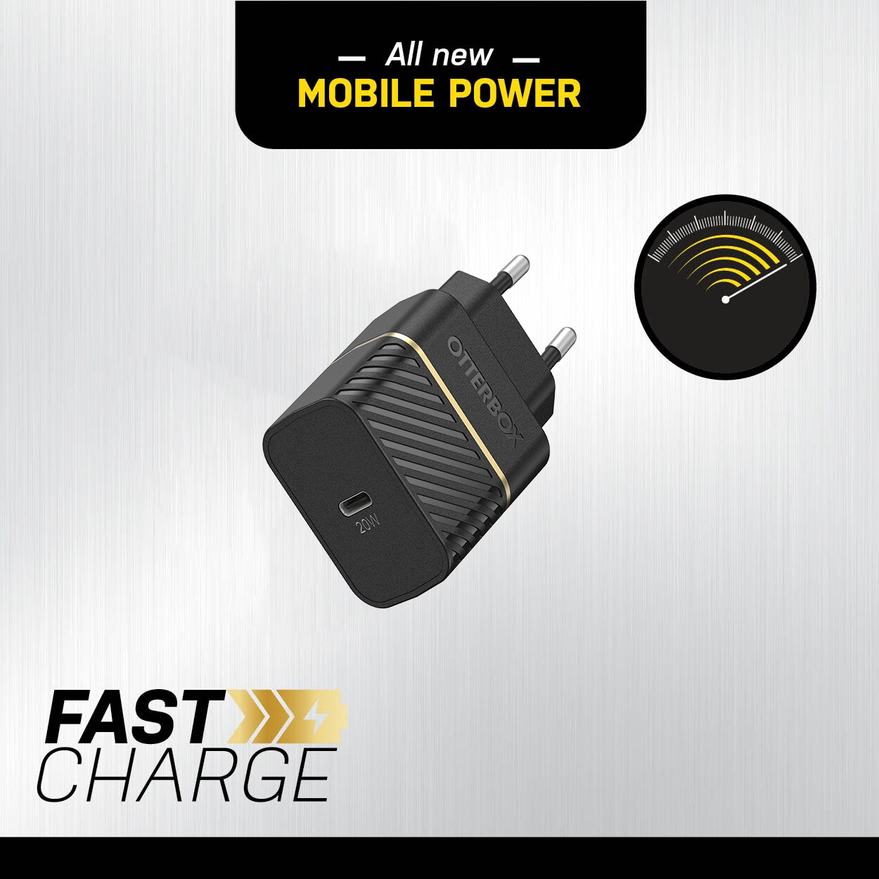 Vægoplader Premium USB-C PD 20W, Black
