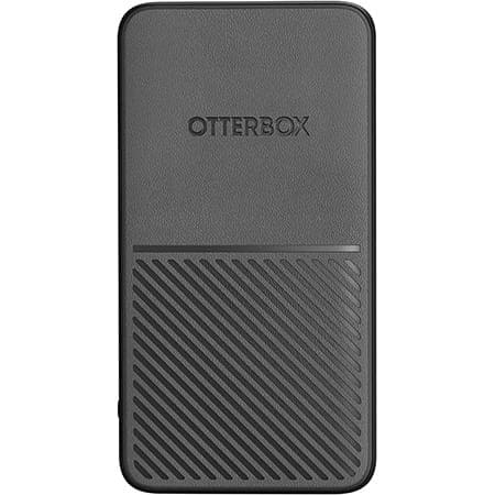 Powerbank 5000 mAh USB-A + USB-C, Sort