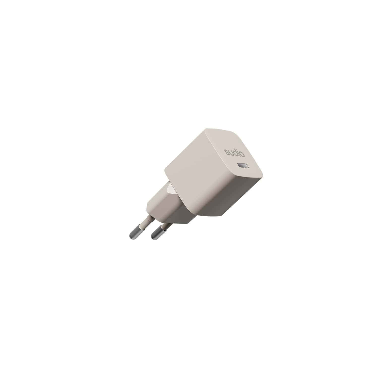 P1 USB-C vægoplader 25W, Sand