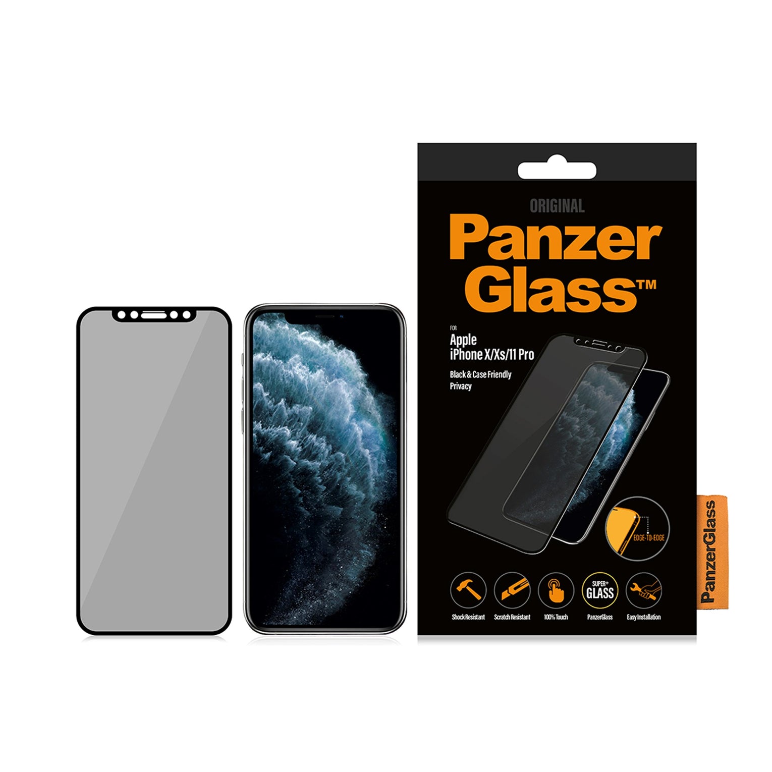 iPhone 11 Pro Privacy skærmbeskytter i hærdet glas - Edge-to-Edge