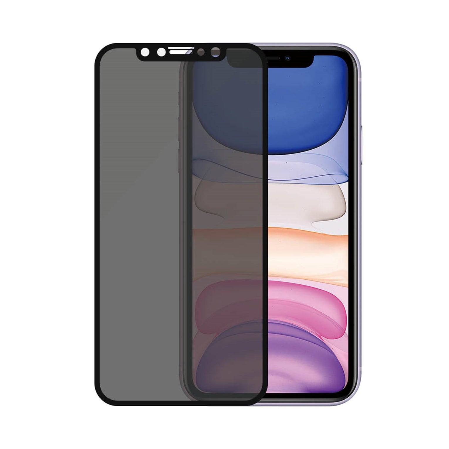 iPhone Xr Privacy skærmbeskytter i hærdet glas - Edge-to-Edge