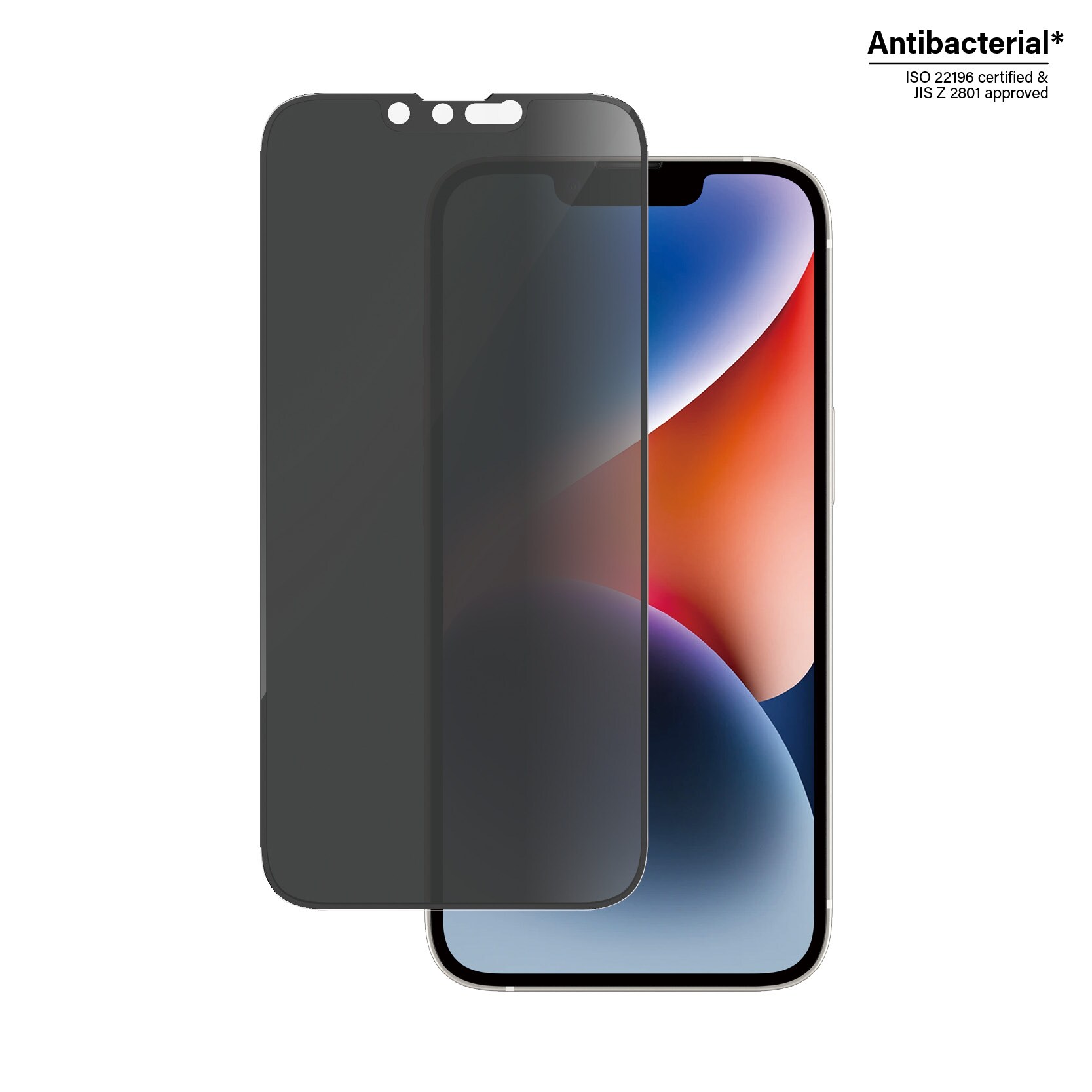 iPhone 13 Pro Privacy skærmbeskytter med installationsramme - Ultra Wide Fit