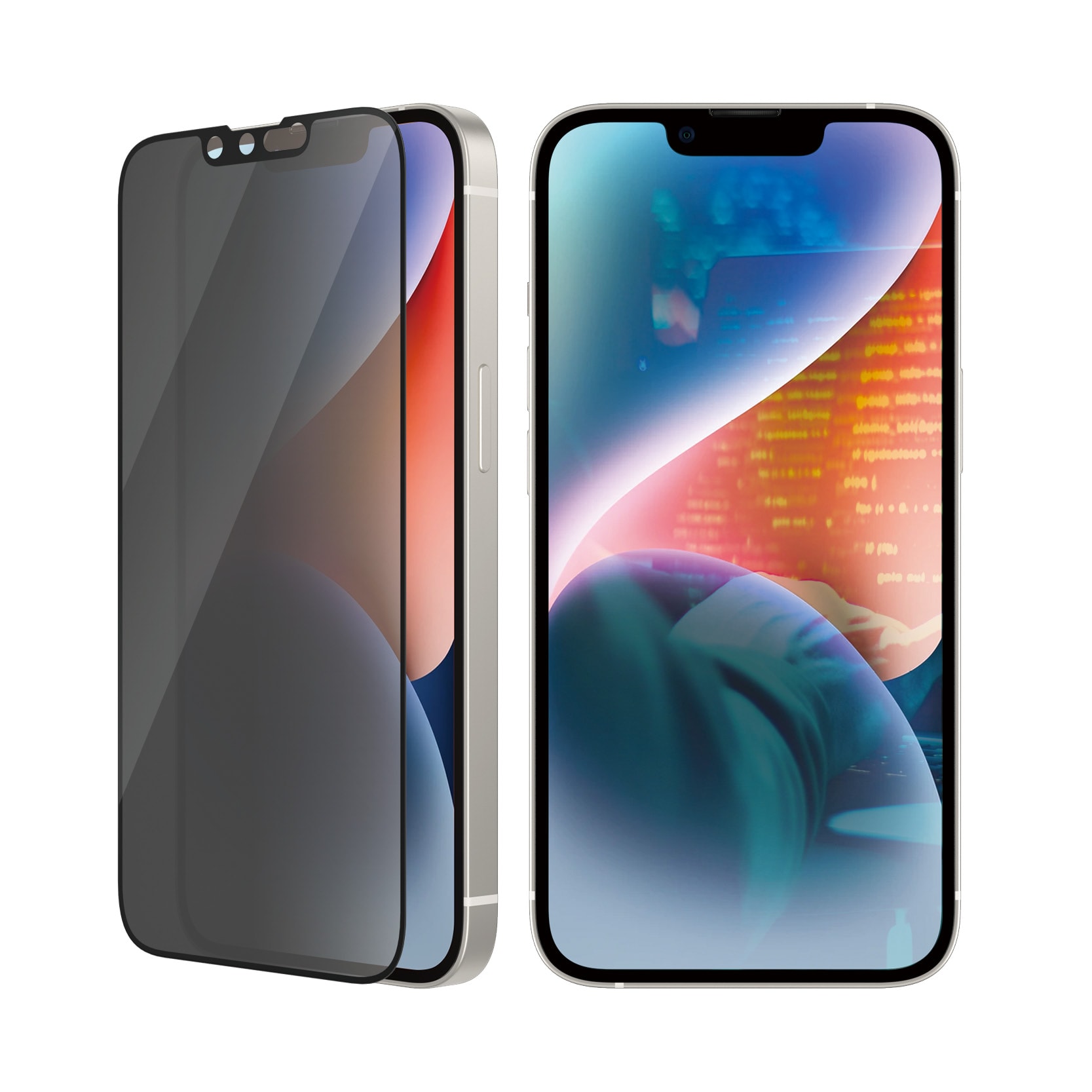iPhone 13 Pro Privacy skærmbeskytter med installationsramme - Ultra Wide Fit