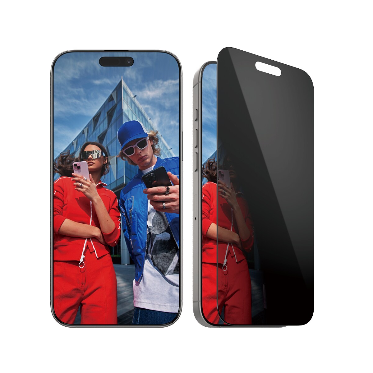 iPhone 16 Pro Max Privacy skærmbeskytter med installationsramme - Ultra Wide Fit