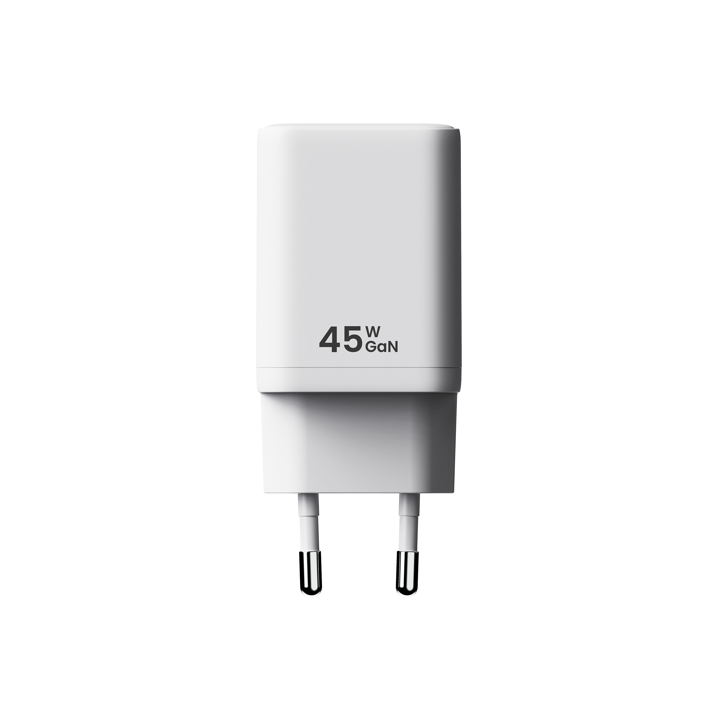 P2 2 x USB-C Vægoplader 45W, Hvid