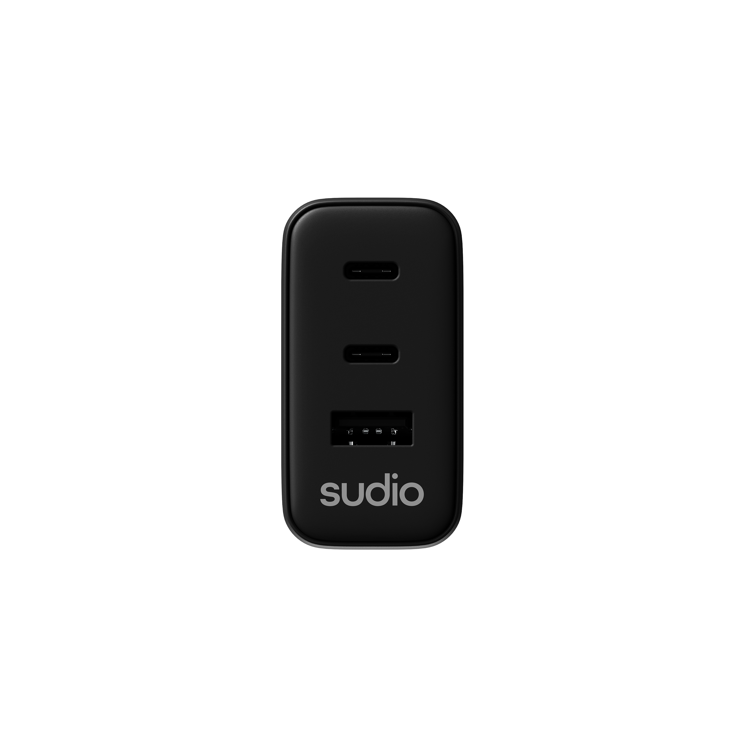 P3 2 x USB-C + USB-A Vægoplader 65W, Sort