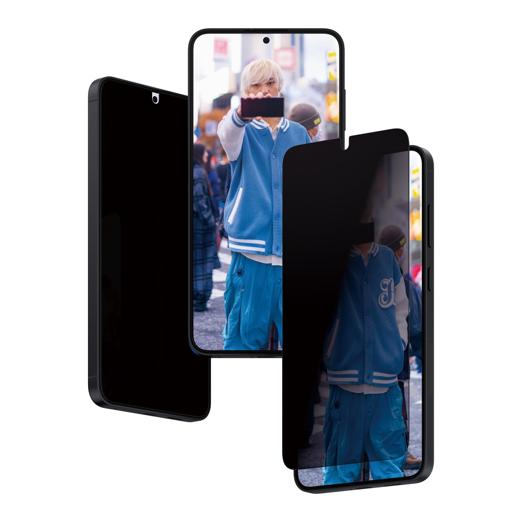 Samsung Galaxy S24 Plus Privacy skærmbeskytter med installationsramme - Ultra Wide Fit