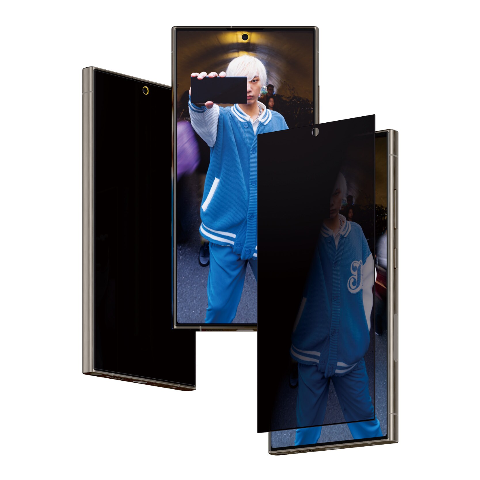 Samsung Galaxy S24 Ultra Privacy skærmbeskytter med installationsramme - Ultra Wide Fit