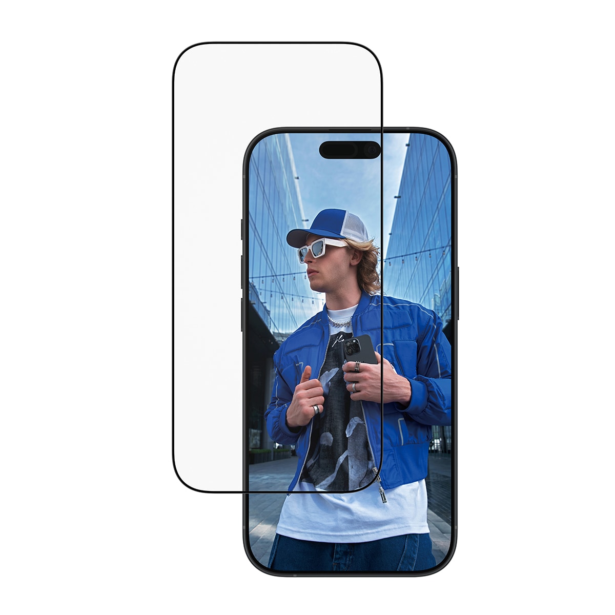 iPhone 17 Skærmbeskytter med monteringsramme - Ultra Wide Fit