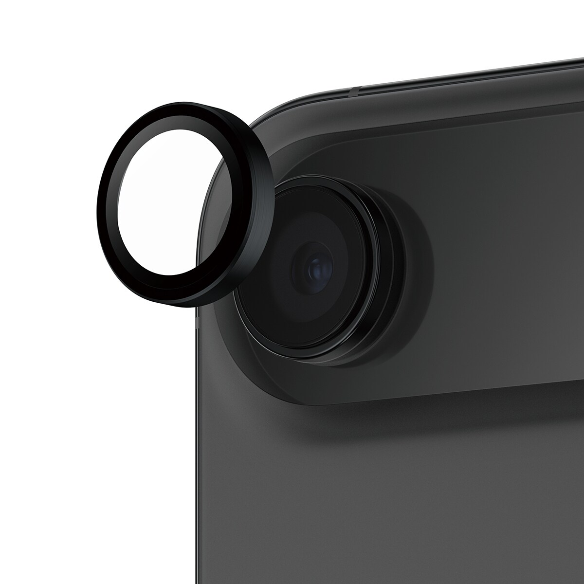 iPhone Air Hoops linsebeskyttelse med aluminiumramme, Sort