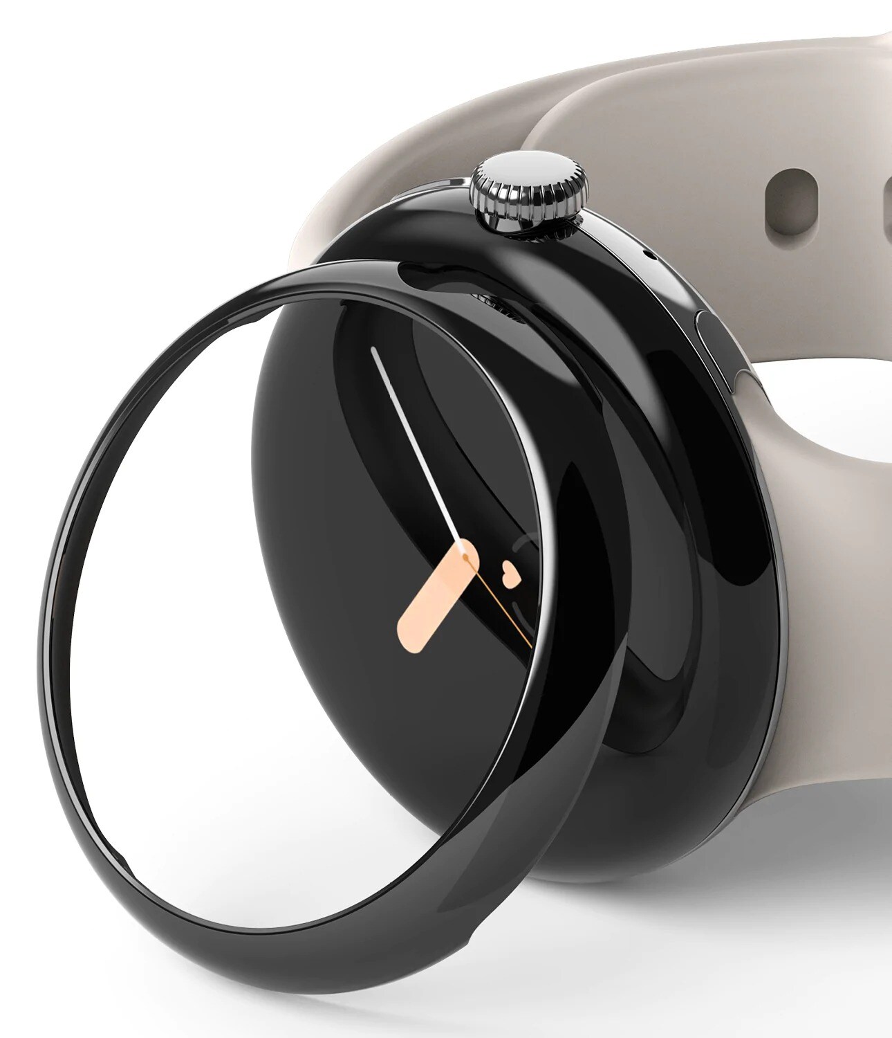 Google Pixel Watch 2 Beskyttelsesring - Bezel Styling Sort