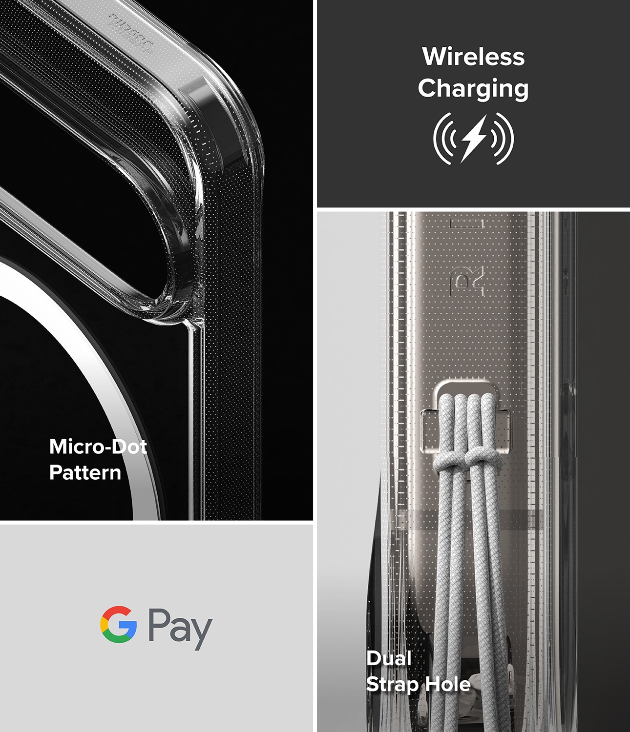 Google Pixel 10 Pro Fusion MagSafe cover, Gennemsigtig