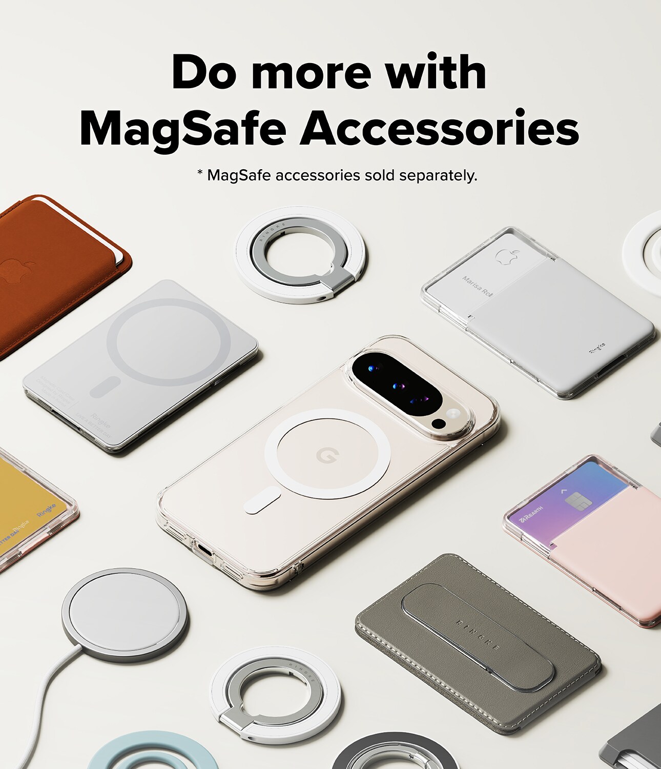 Google Pixel 10 Fusion MagSafe cover, Gennemsigtig