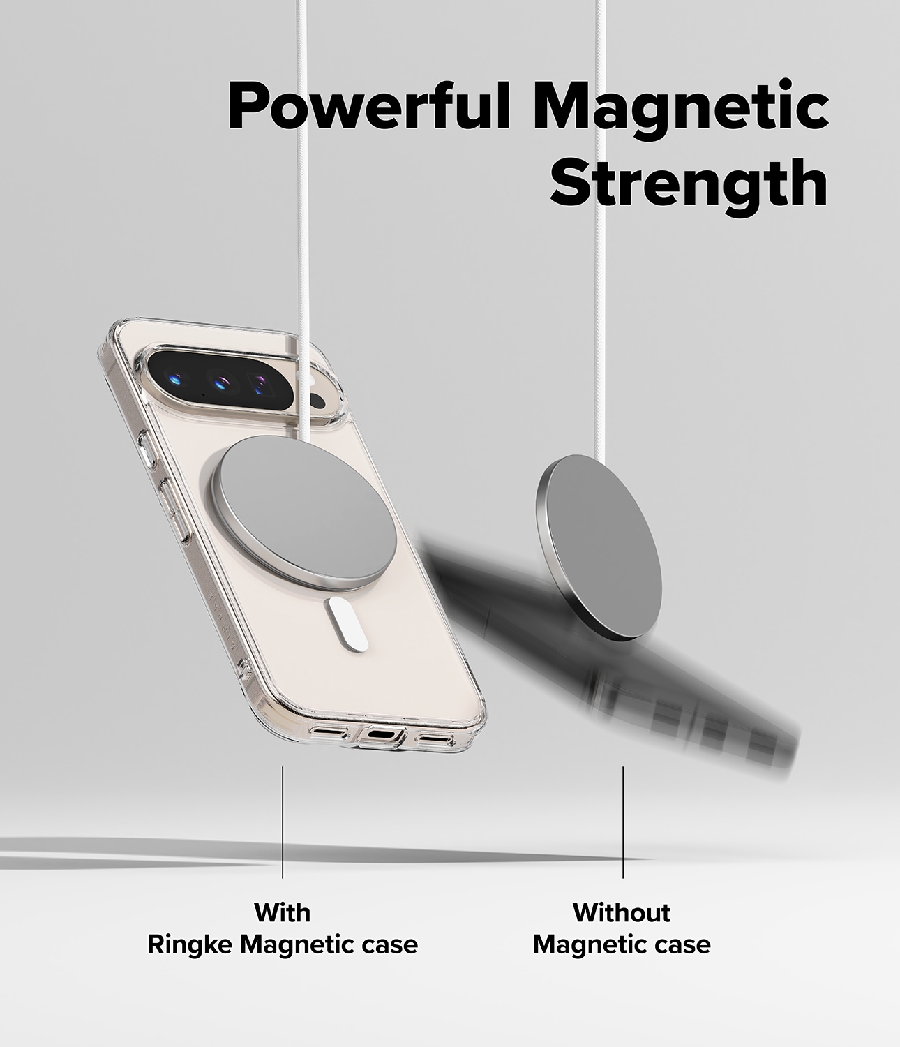 Google Pixel 10 Fusion MagSafe cover, Gennemsigtig