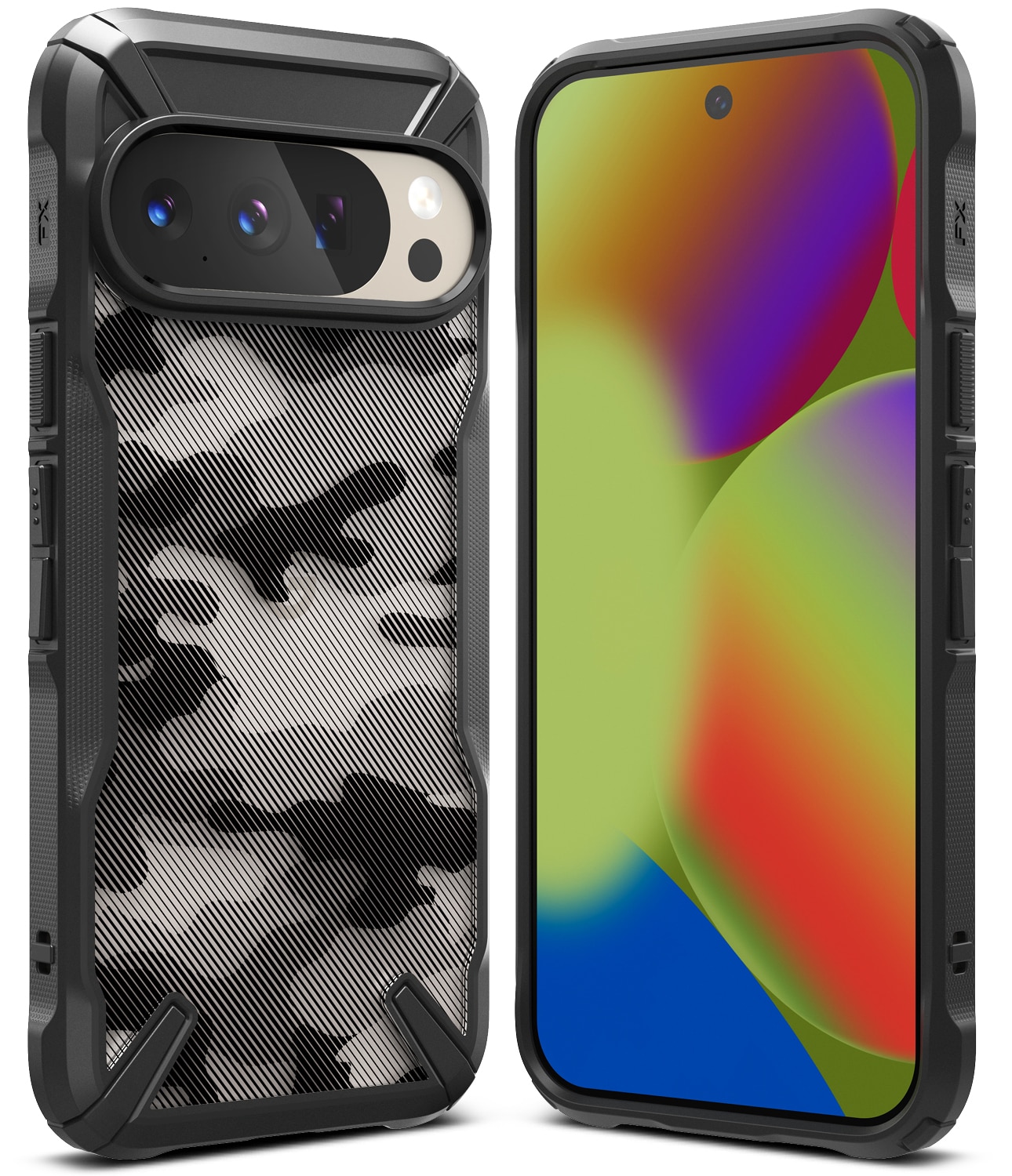 Google Pixel 10 Pro Fusion X Cover, Camo Black