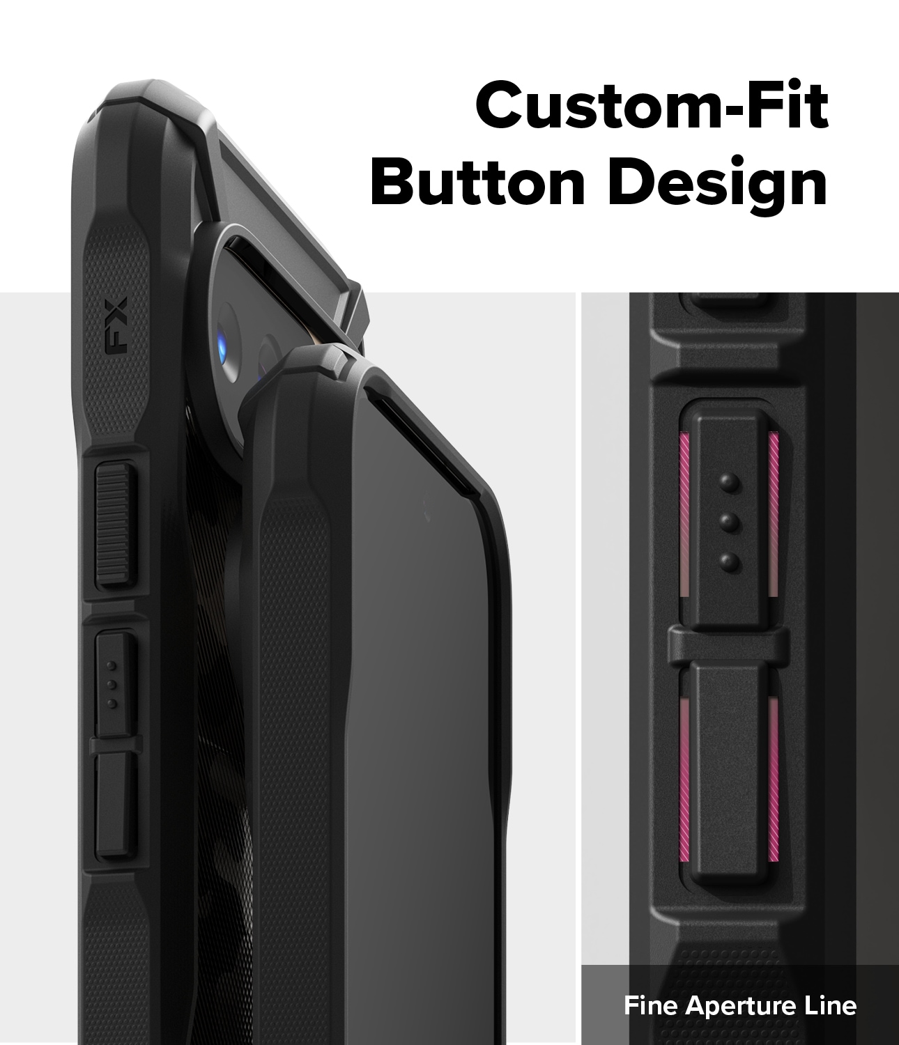 Google Pixel 10 Fusion X Cover, Camo Black