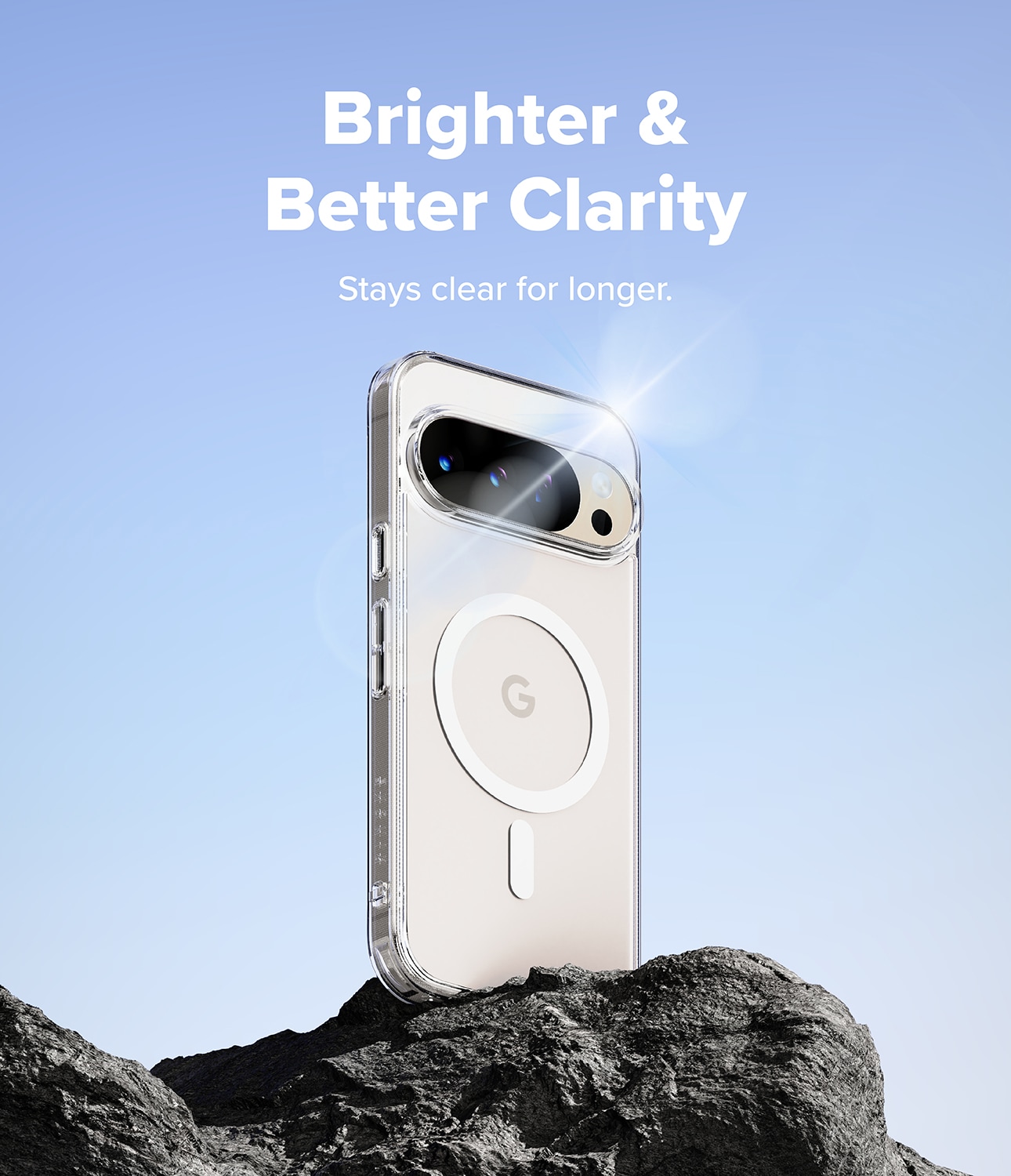 Google Pixel 10 Pro XL Fusion MagSafe cover, Gennemsigtig