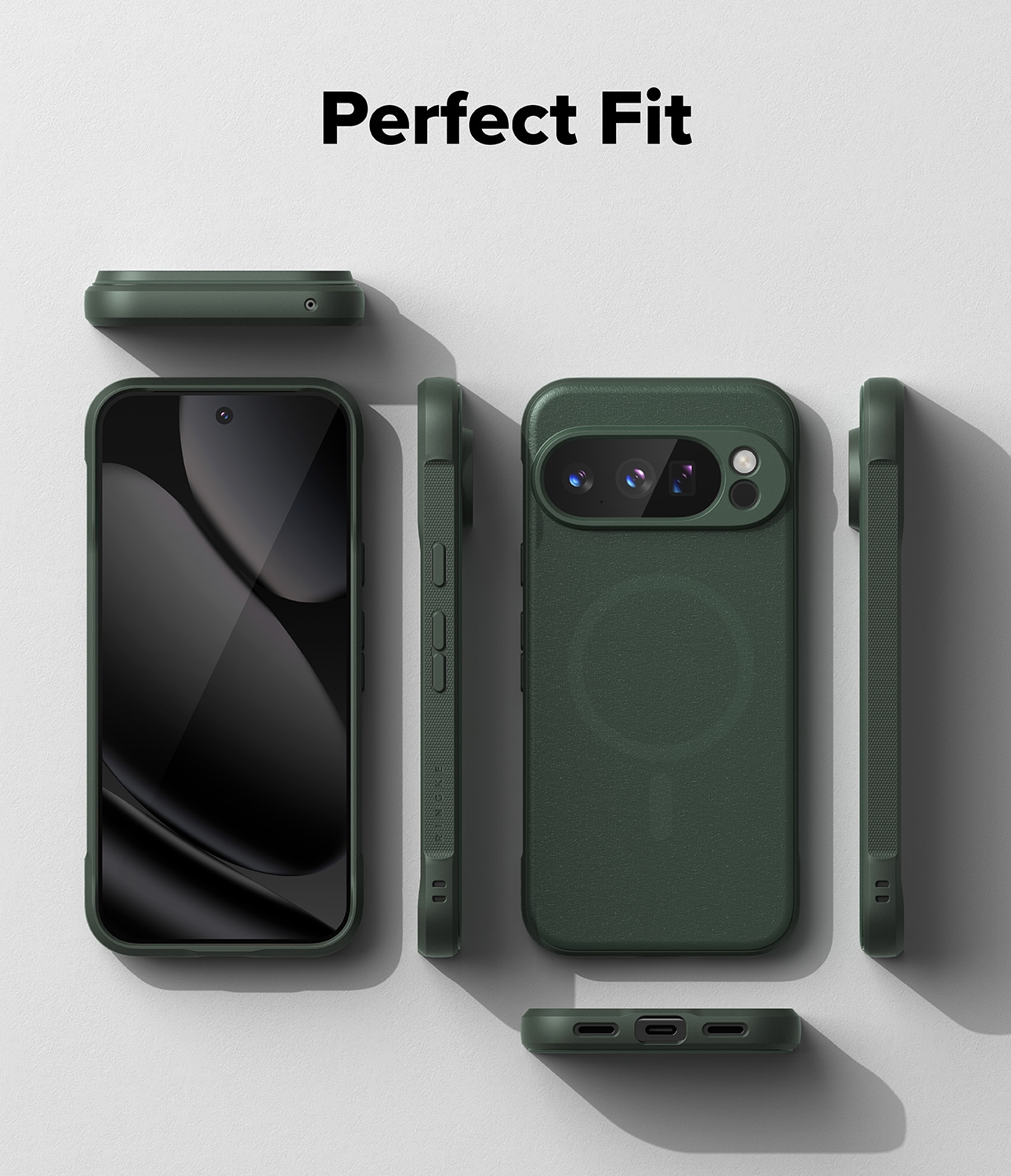 Google Pixel 10 Pro XL Onyx MagSafe cover, Dark Green