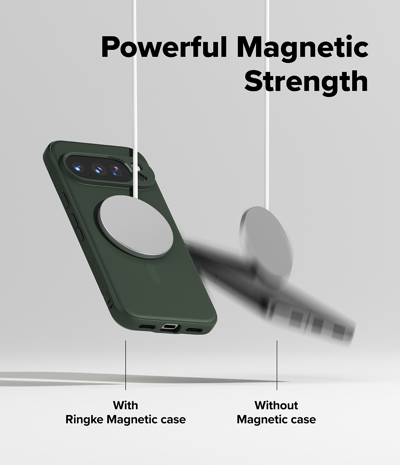Google Pixel 10 Pro XL Onyx MagSafe cover, Dark Green