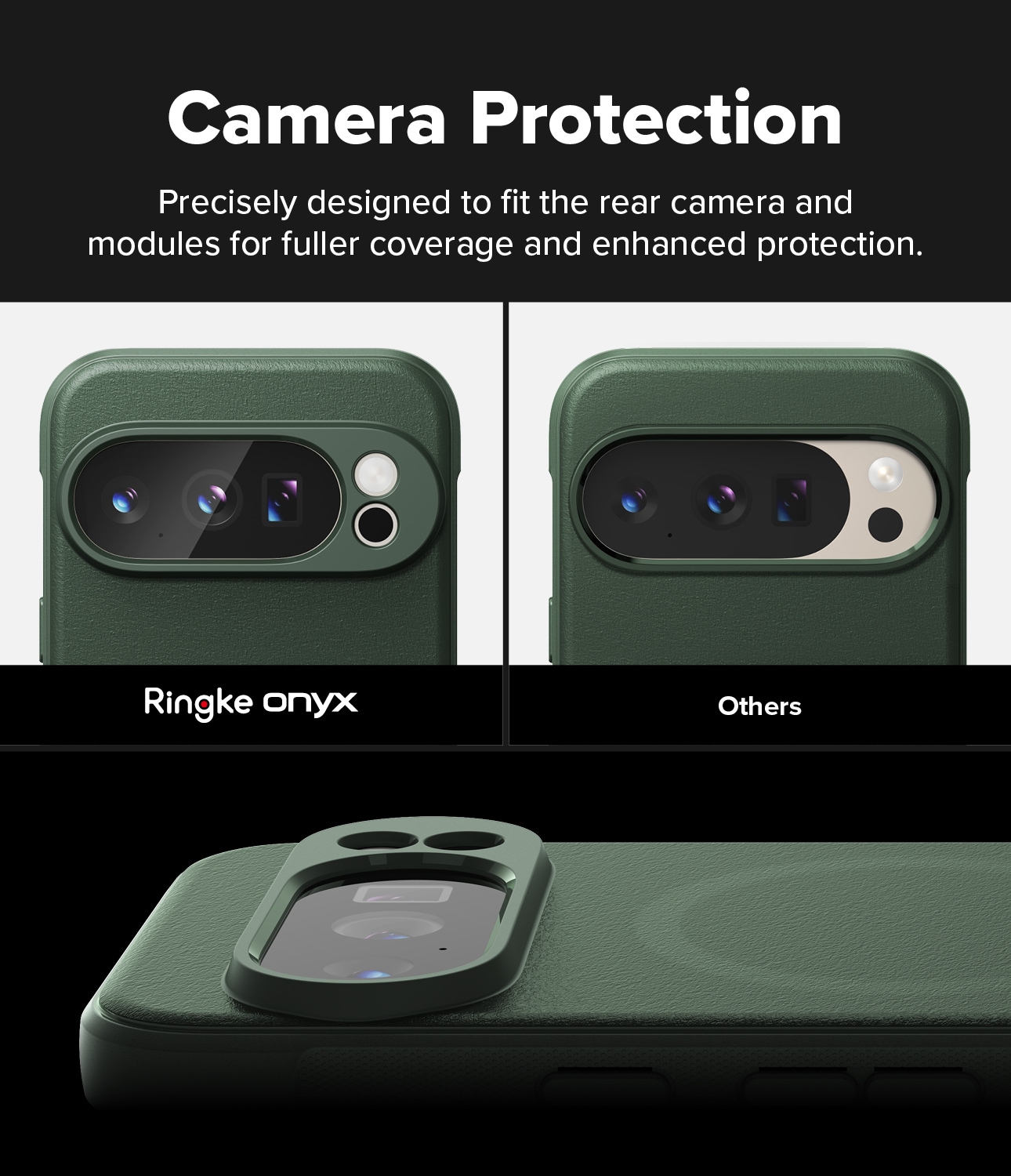 Google Pixel 10 Pro XL Onyx MagSafe cover, Dark Green