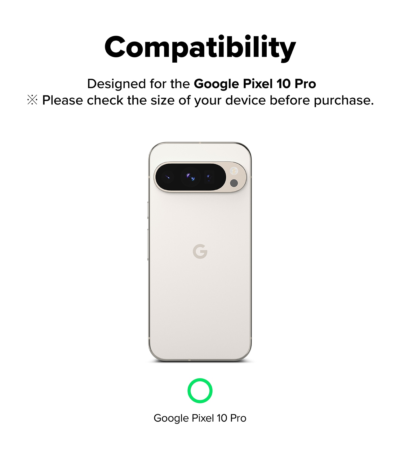 Google Pixel 10 Pro Kamerabeskyttelse i glas (2-pak)