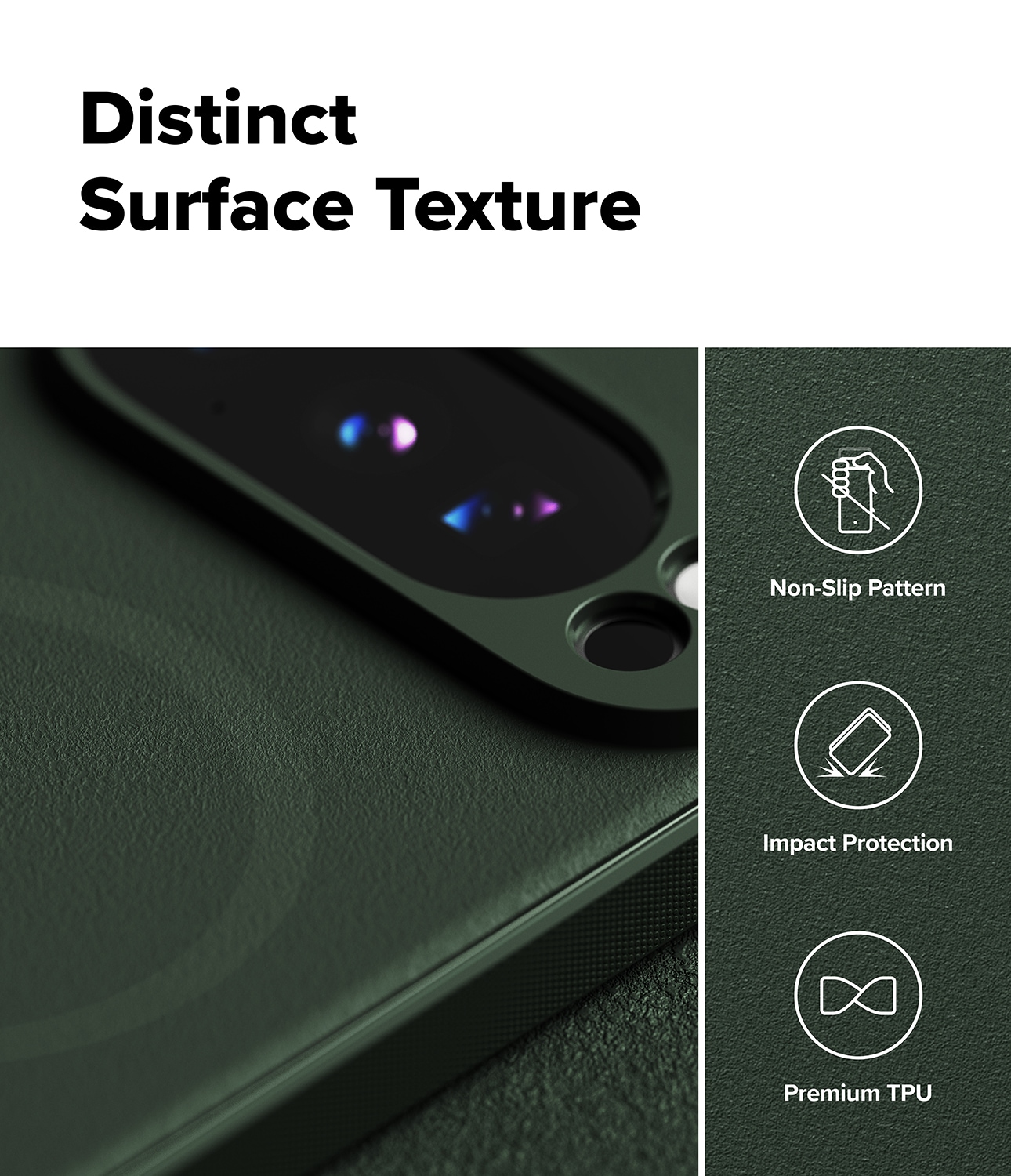 Google Pixel 10 Pro Onyx MagSafe cover, Dark Green
