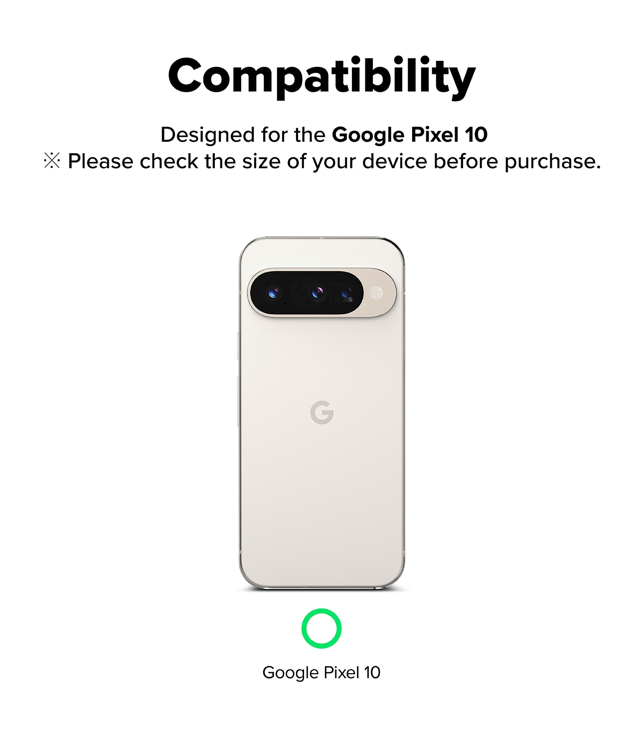 Google Pixel 10 Kamerabeskyttelse i glas (2-pak)