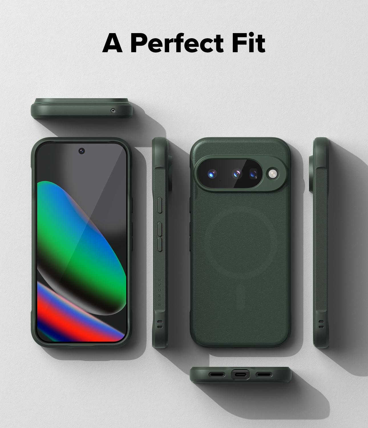 Google Pixel 10 Onyx MagSafe cover, Dark Green