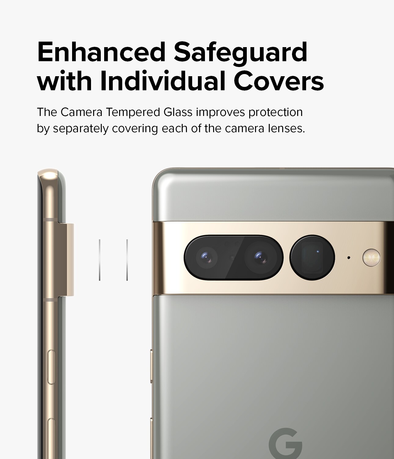 Google Pixel 7 Pro Kamerabeskyttelse i glas (3-pak)