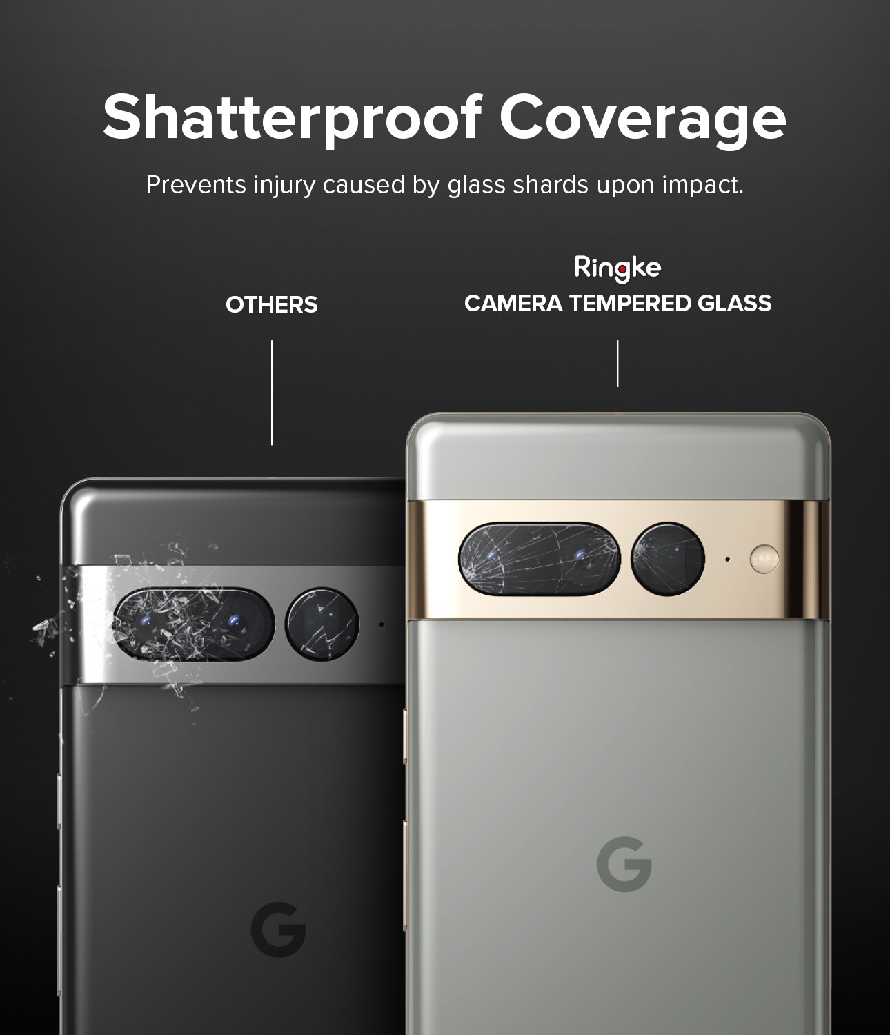 Google Pixel 7 Pro Kamerabeskyttelse i glas (3-pak)