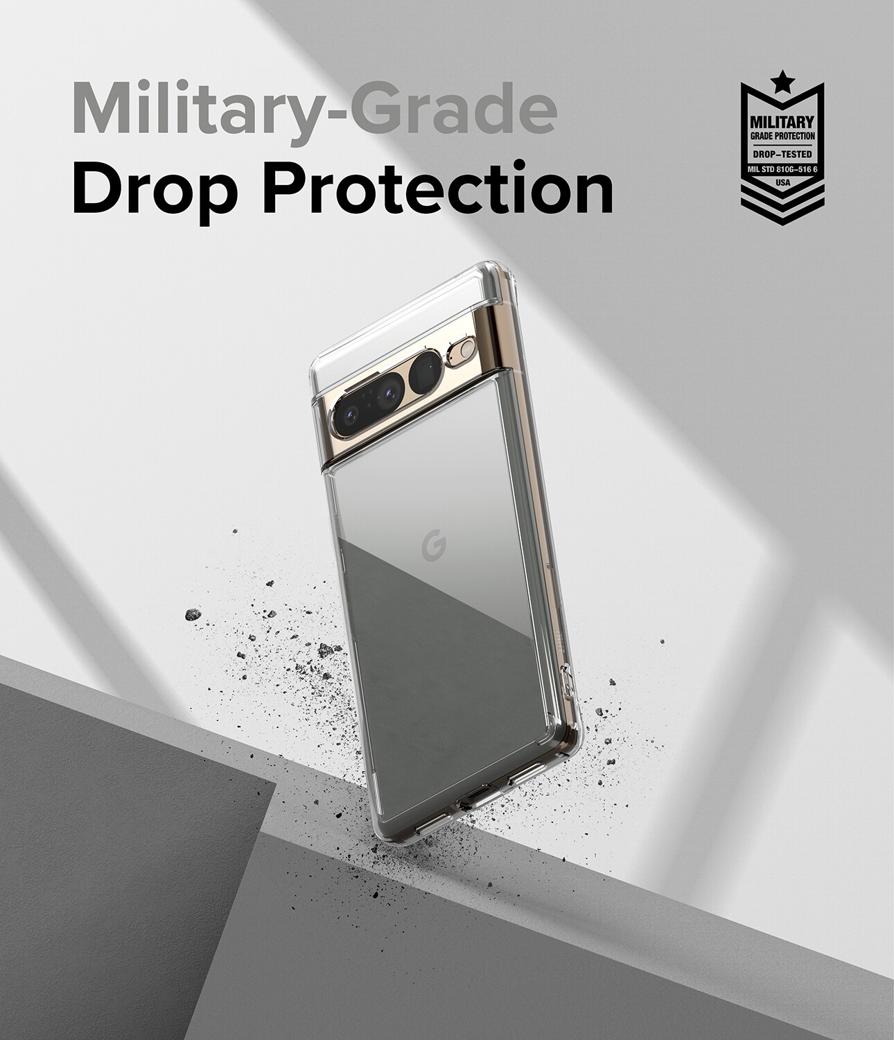 Google Pixel 7 Pro Fusion cover, Gennemsigtig
