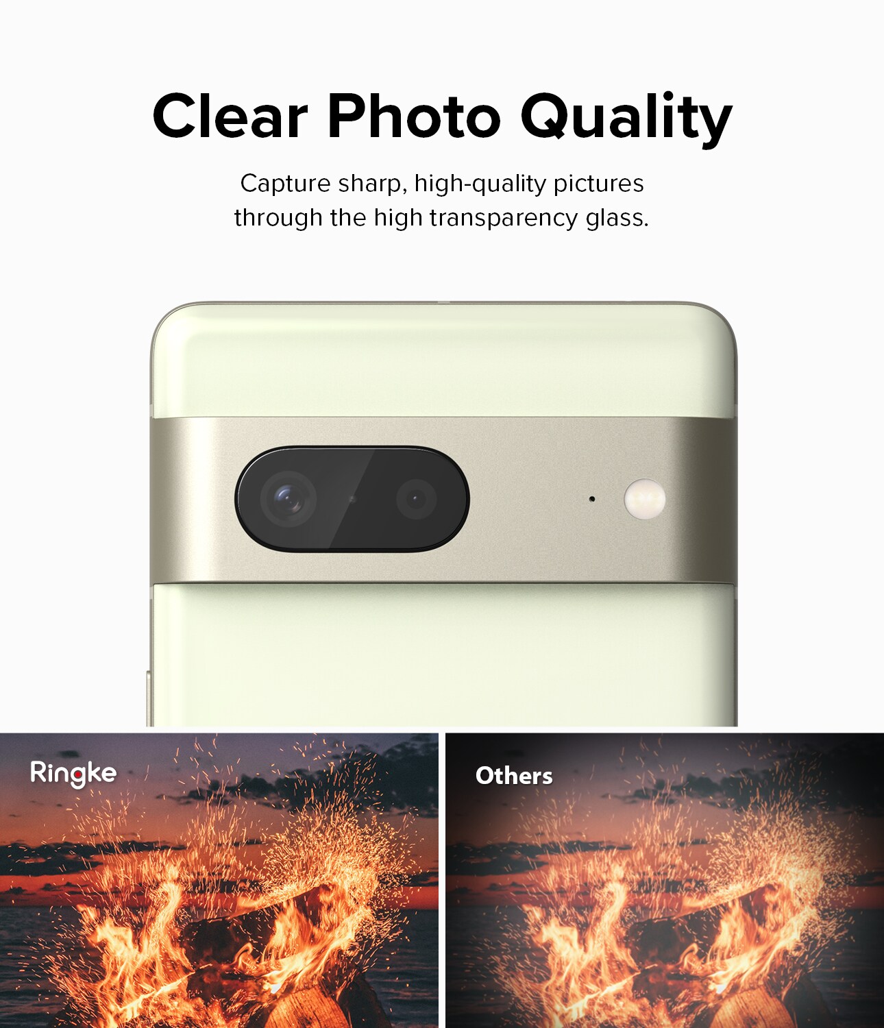 Google Pixel 7 Kamerabeskyttelse i glas (3-pak)