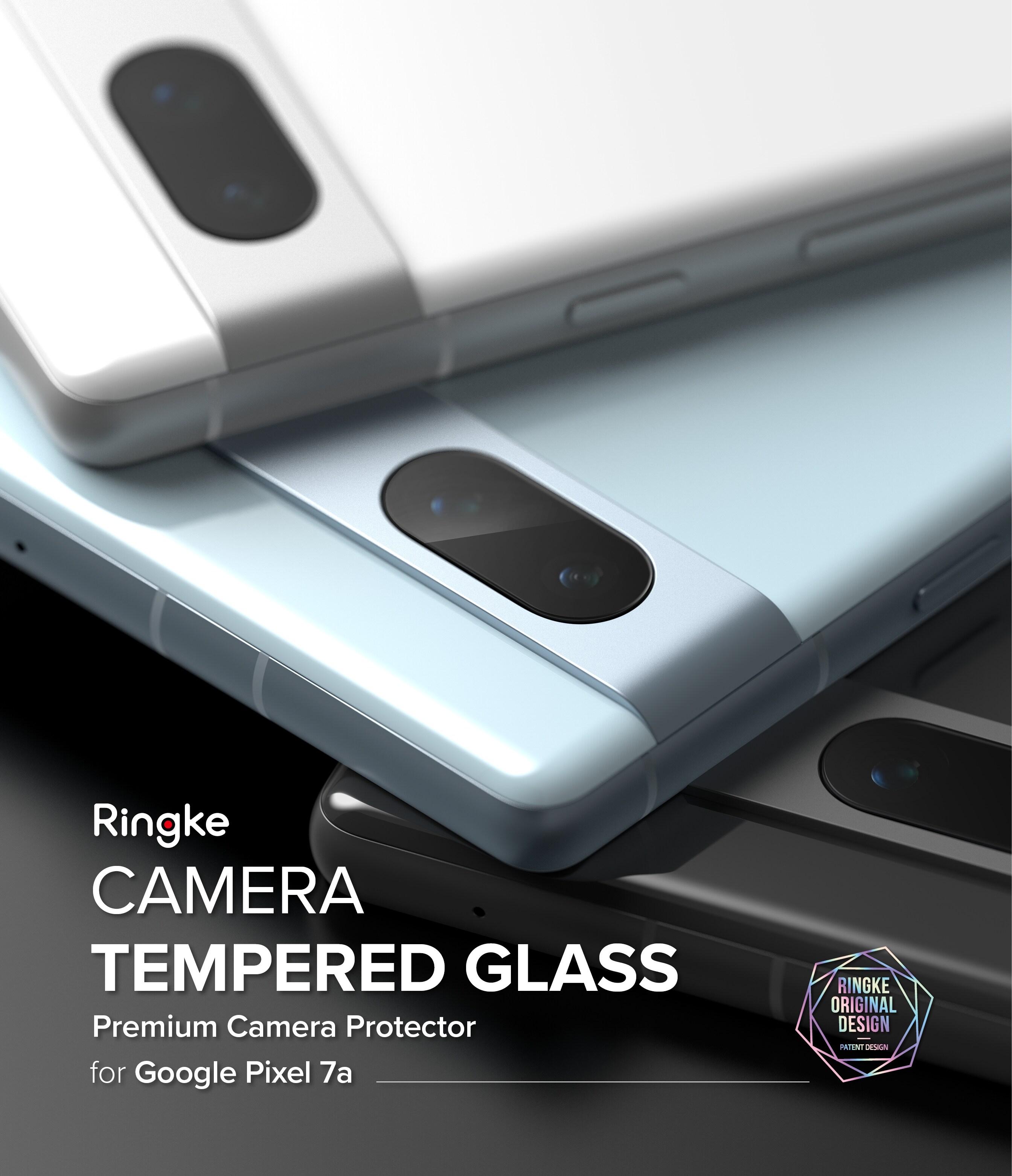 Google Pixel 7a Kamerabeskyttelse i glas (3-pak)