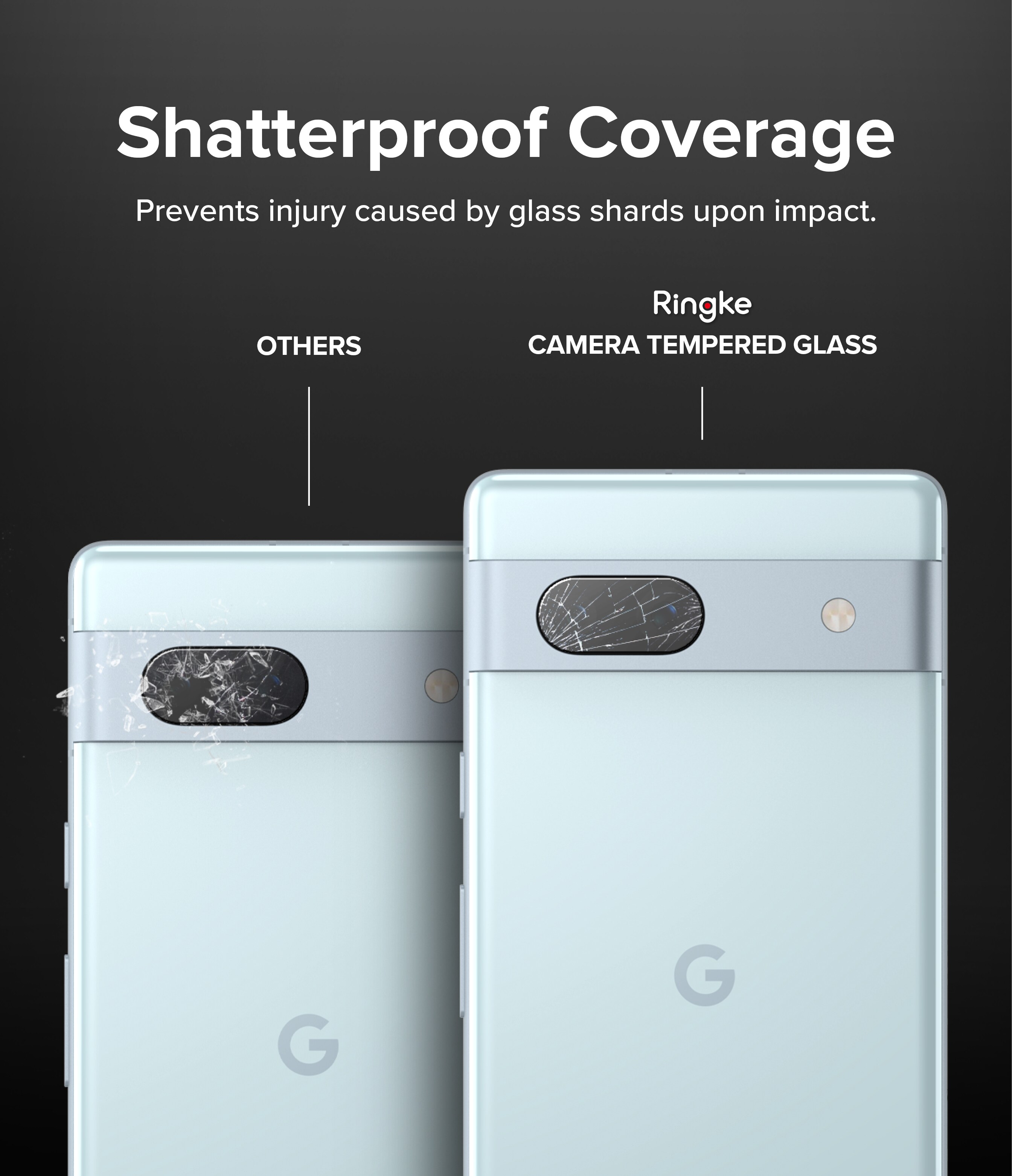Google Pixel 7a Kamerabeskyttelse i glas (3-pak)
